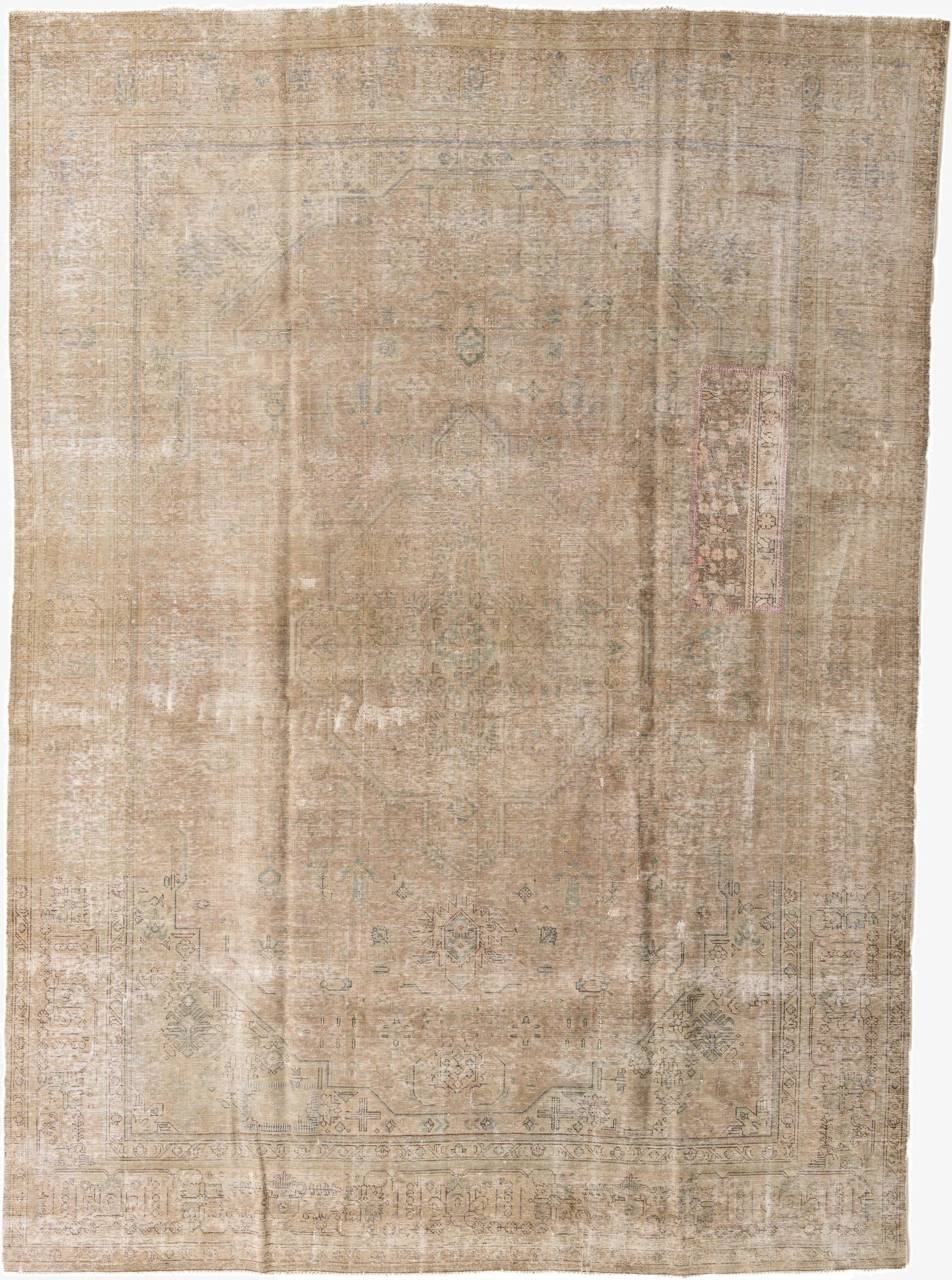  9' 3 x 13'  Hand Knotted Ultra Vintage Persian Wool Rug