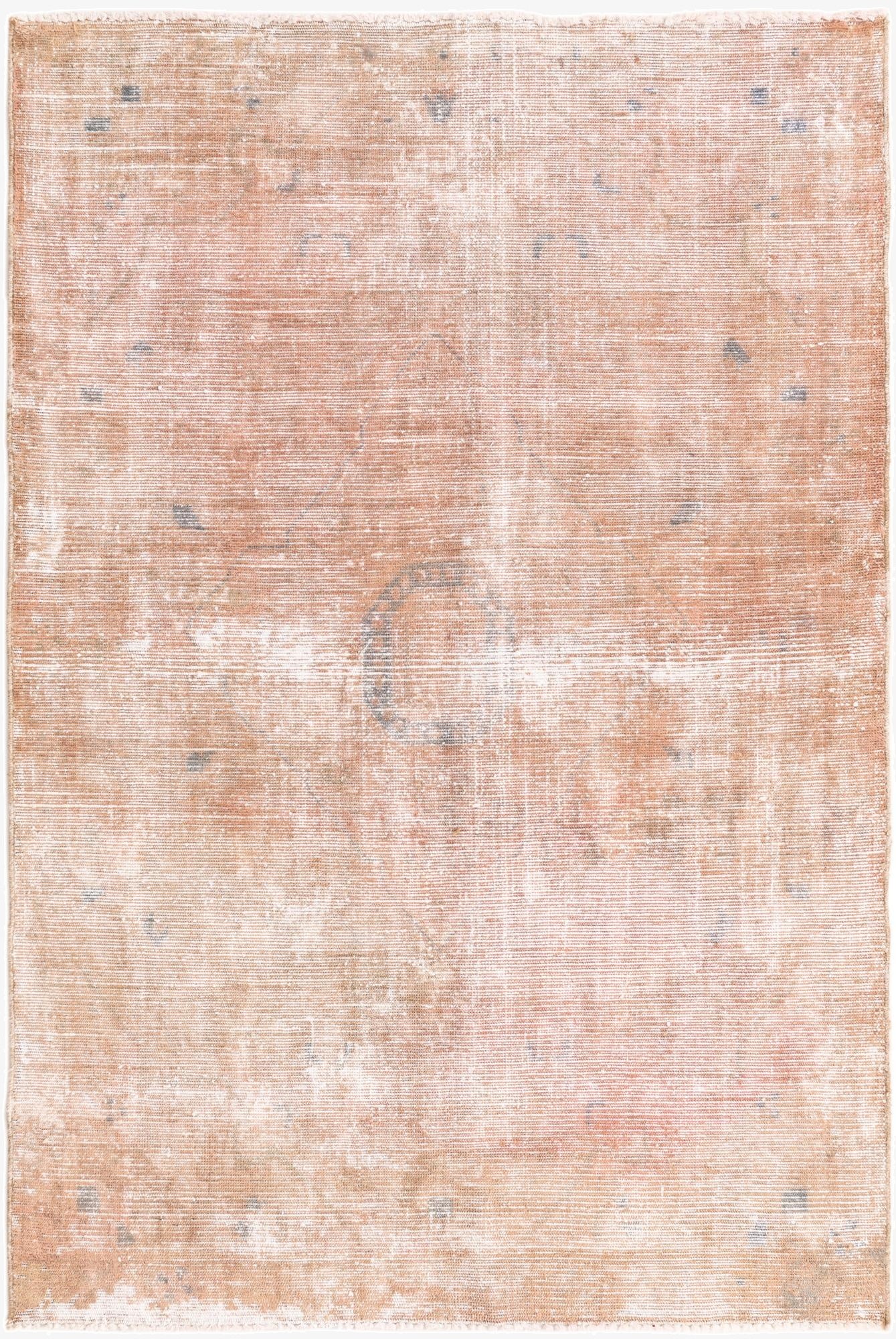  4' 6 x 6' 8  Hand Knotted Ultra Vintage Persian Wool Rug