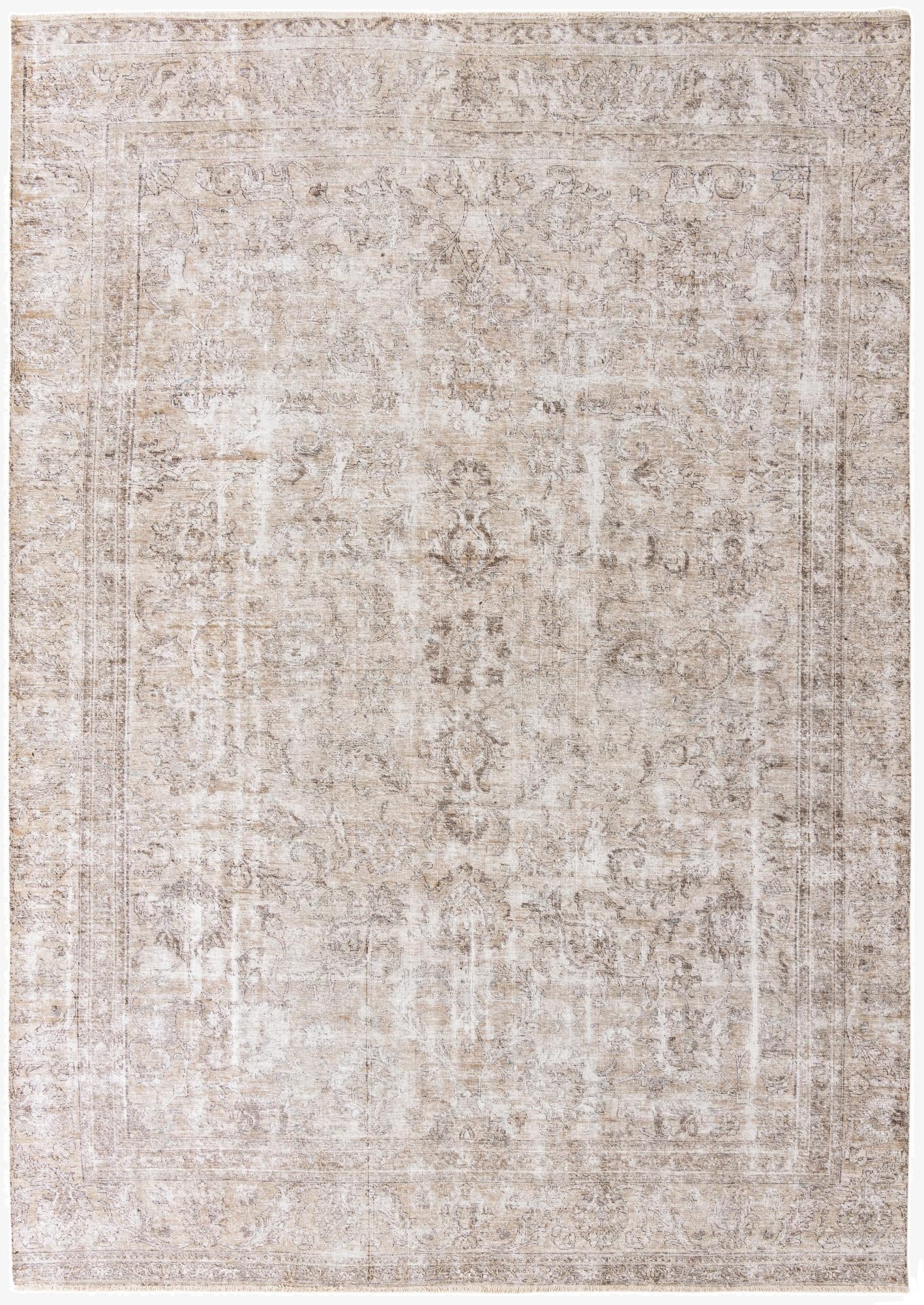  9' 2 x 13' 3  Hand Knotted Ultra Vintage Persian Wool Rug