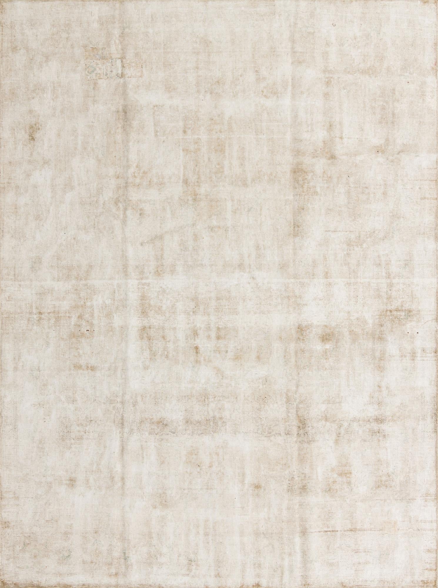  9' 5 x 12' 5  Hand Knotted Ultra Vintage Persian Wool Rug