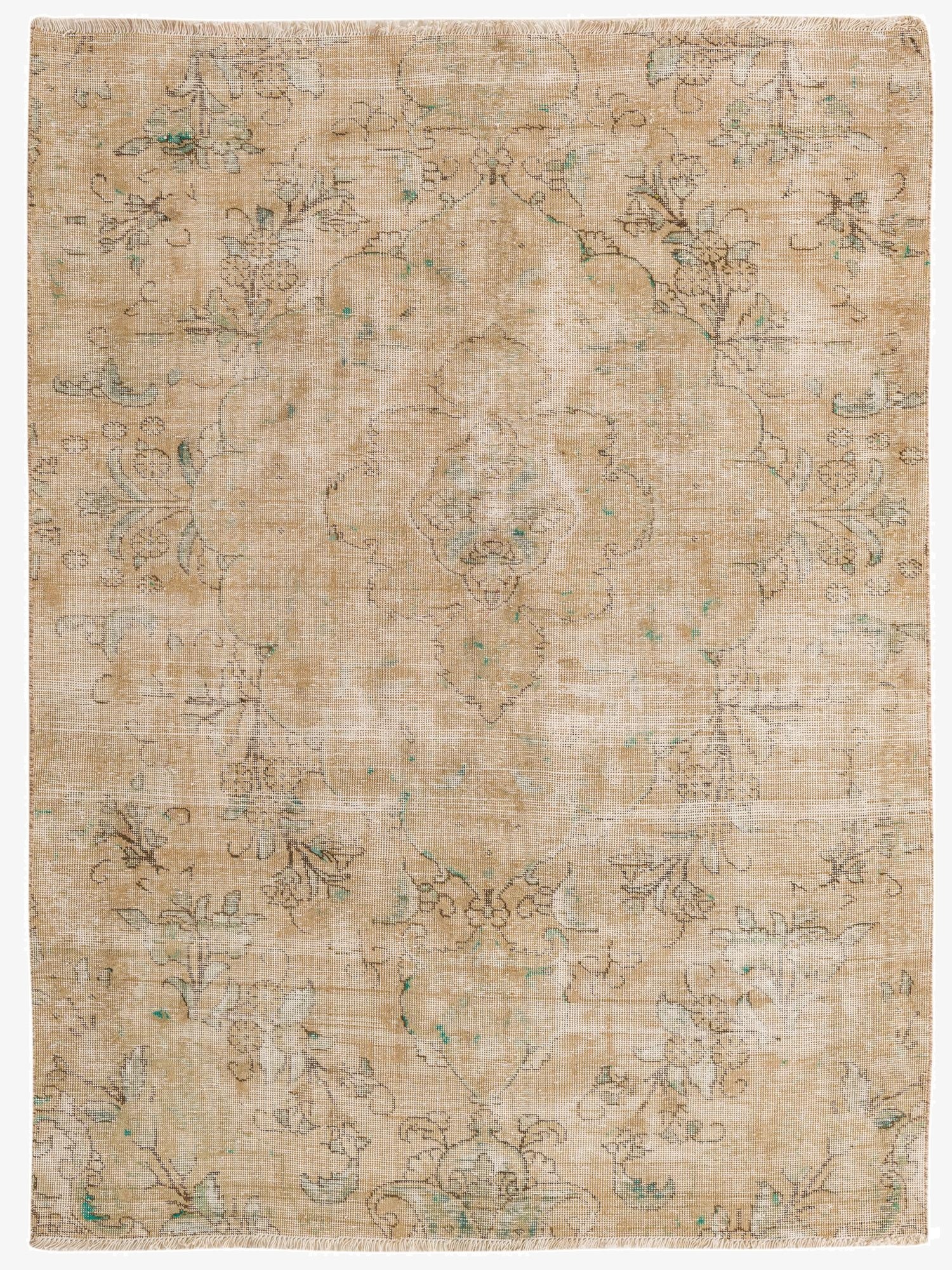  5' x 6' 9  Hand Knotted Ultra Vintage Persian Wool Rug