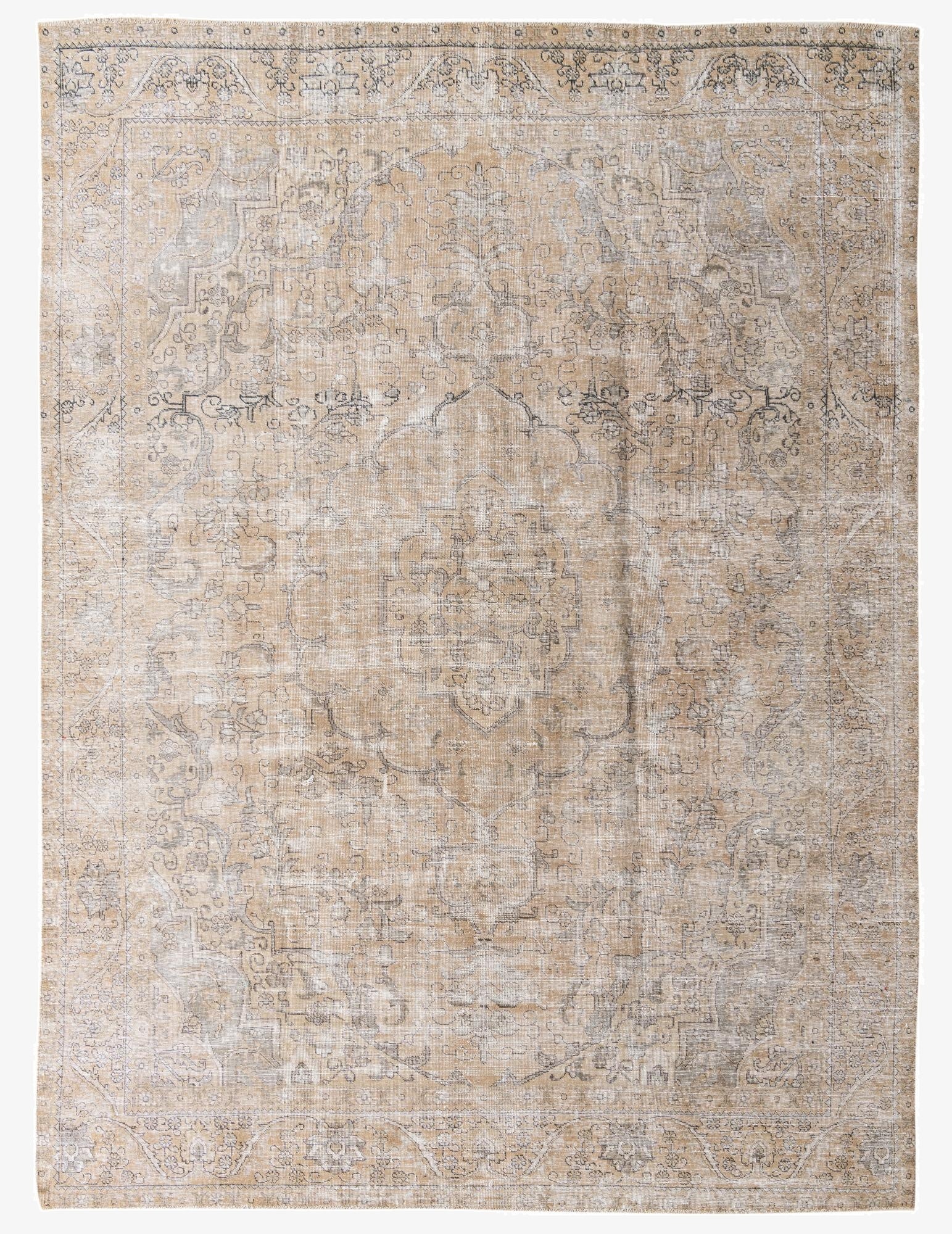  9' 2 x 12' 9  Hand Knotted Ultra Vintage Persian Wool Rug