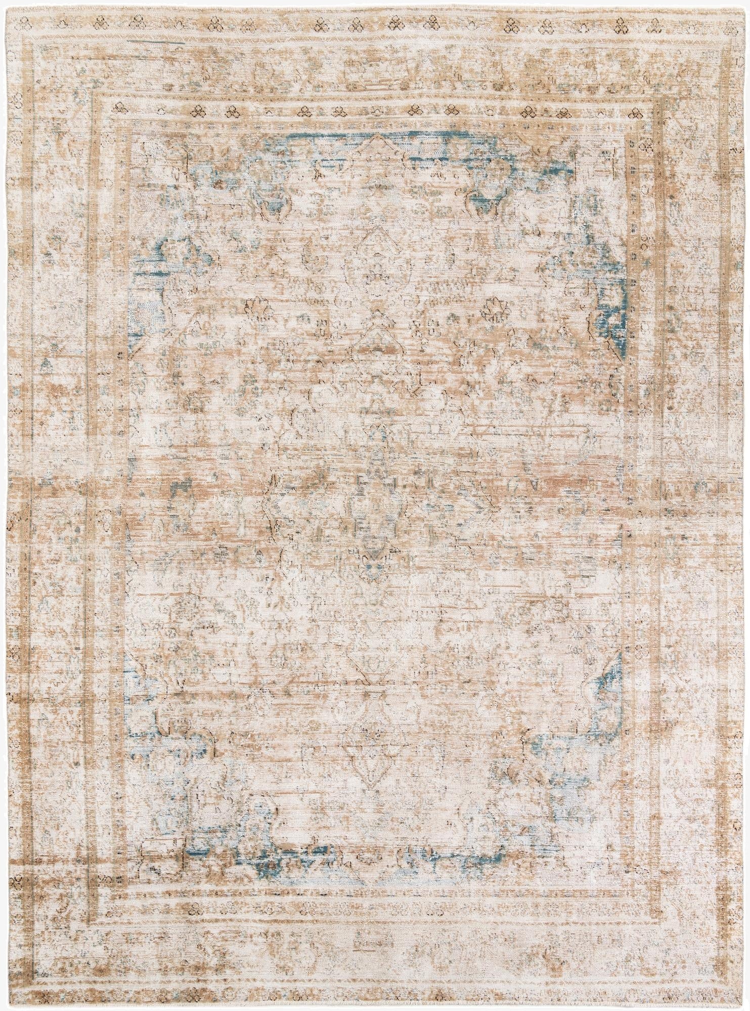  8' 10 x 12' 2  Hand Knotted Ultra Vintage Persian Wool Rug