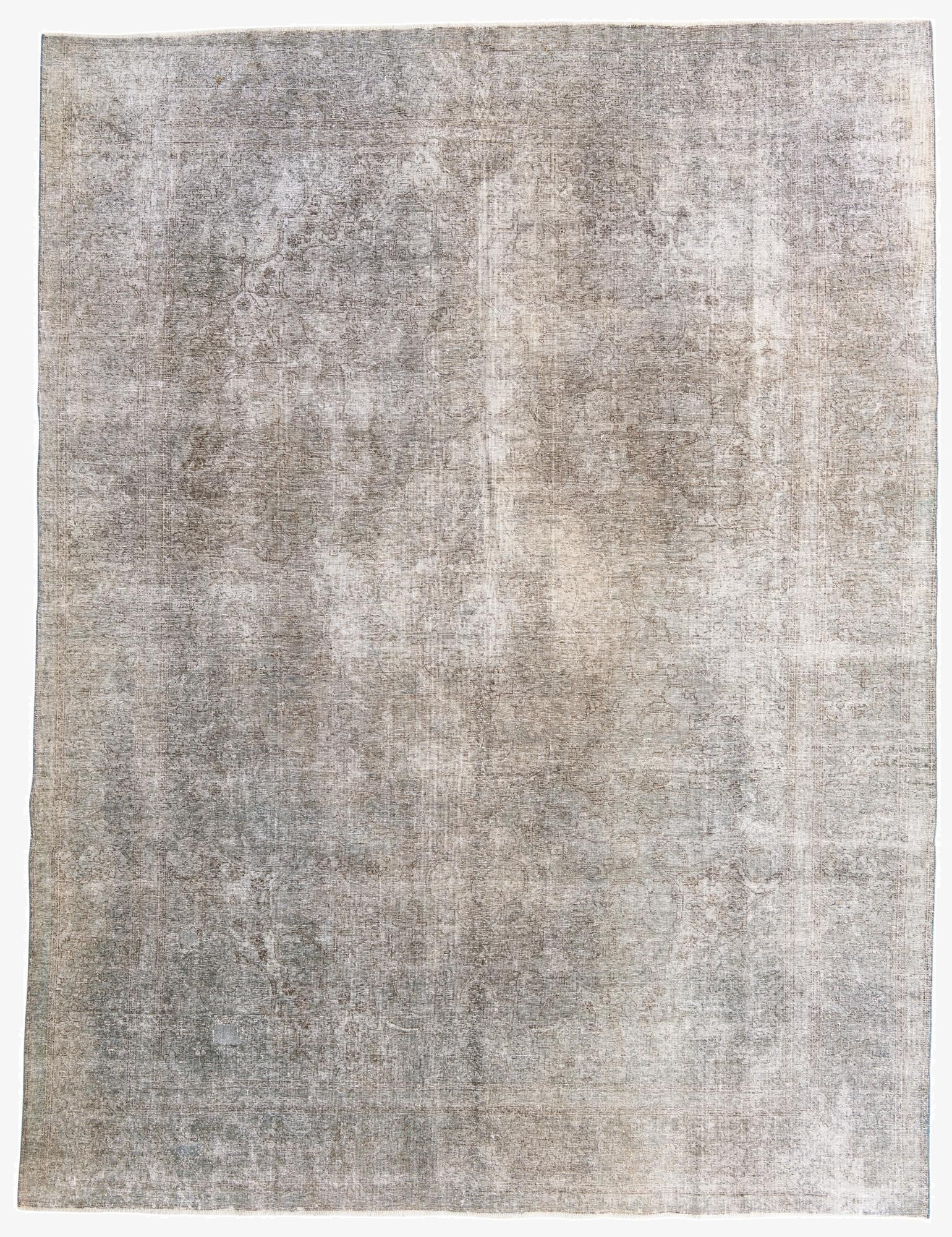  7' 2 x 10' 5  Hand Knotted Ultra Vintage Persian Wool Rug