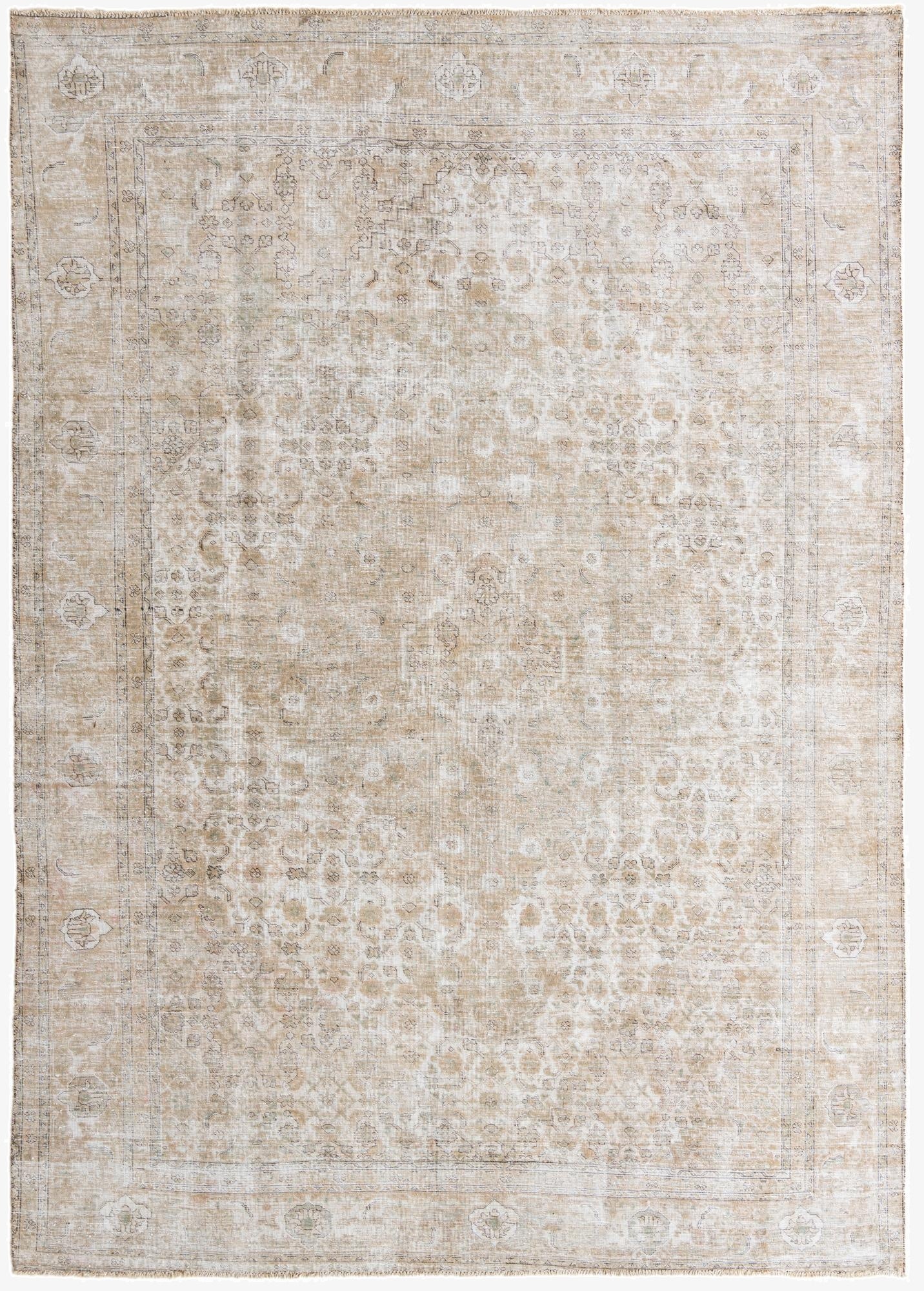  9' x 13'  Hand Knotted Ultra Vintage Persian Wool Rug