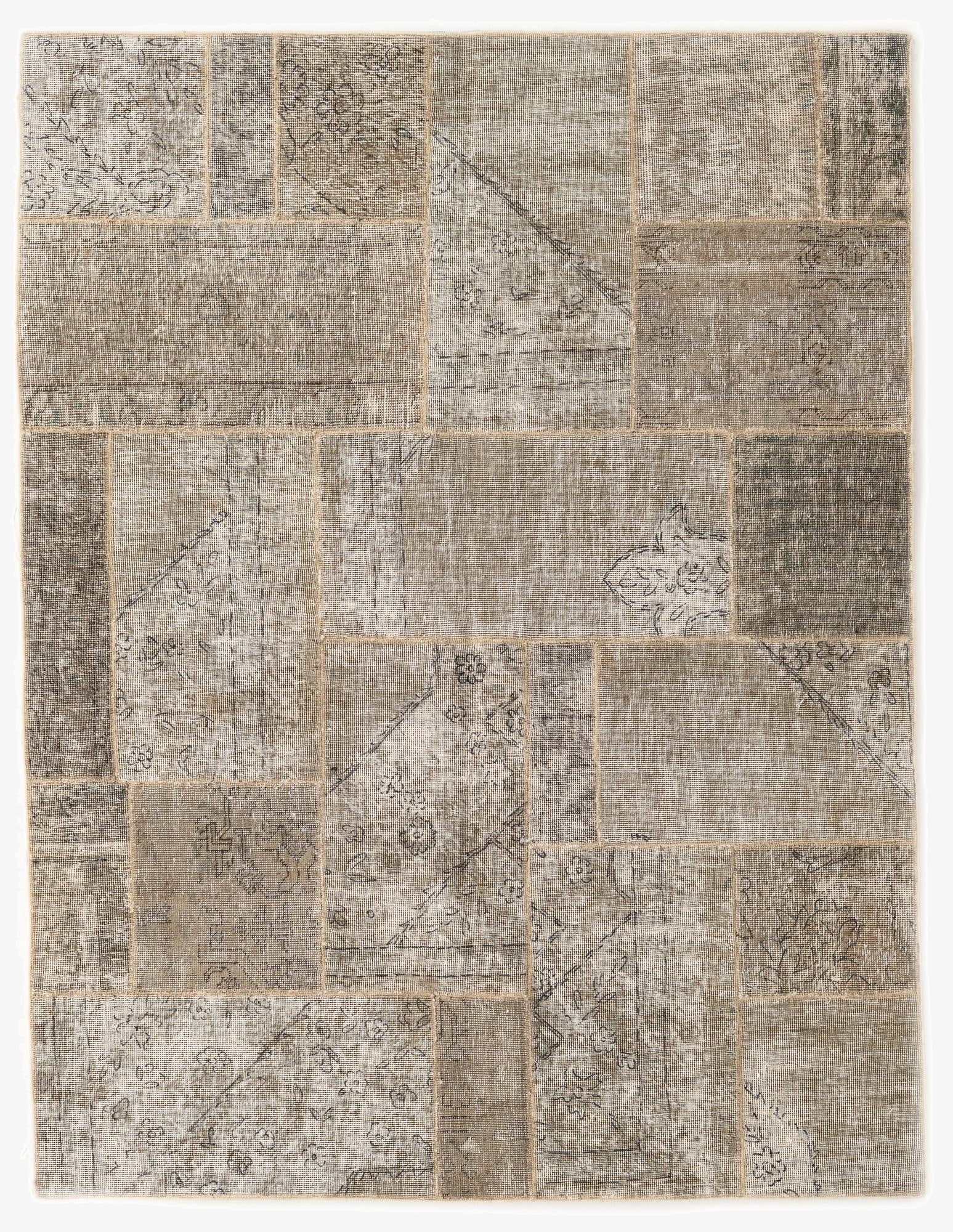  5' x 6' 5  Hand Knotted Ultra Vintage Persian Wool Rug