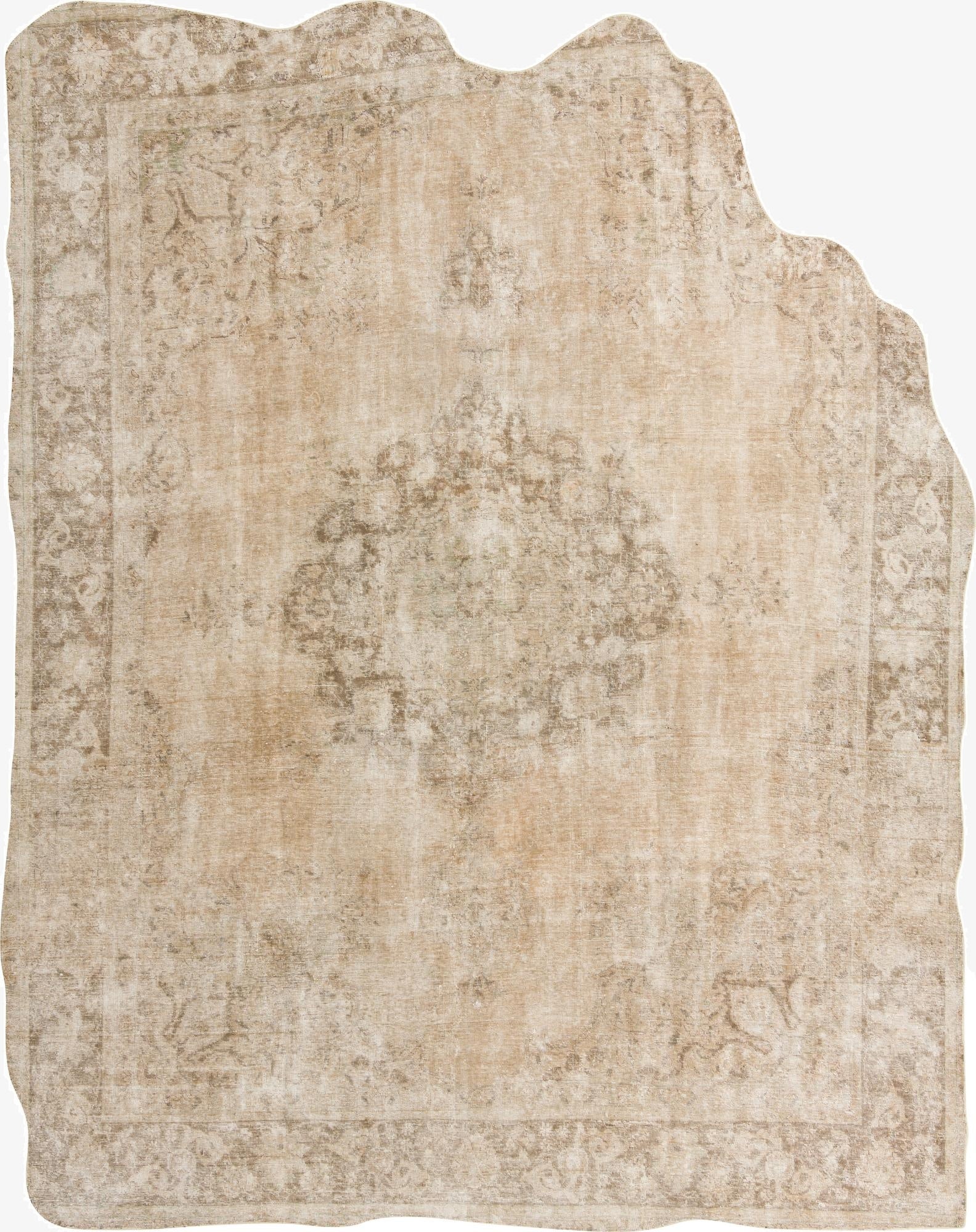  9' 4 x 11' 6  Hand Knotted Ultra Vintage Persian Wool Rug