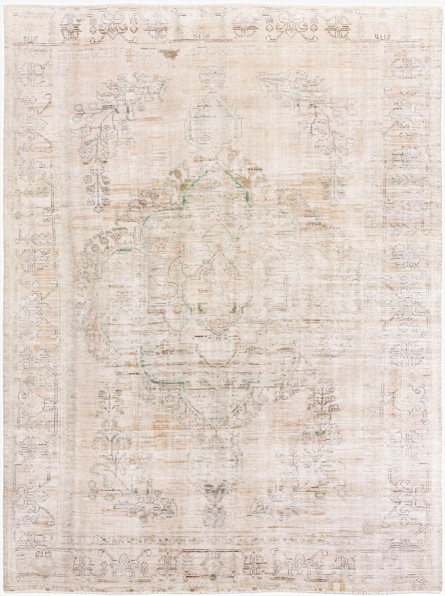  9' 1 x 12' 1  Hand Knotted Ultra Vintage Persian Wool Rug