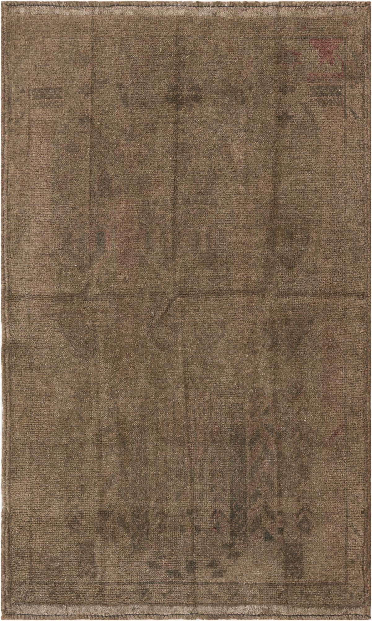  2' 10 x 4' 8  Hand Knotted Ultra Vintage Persian Wool Rug