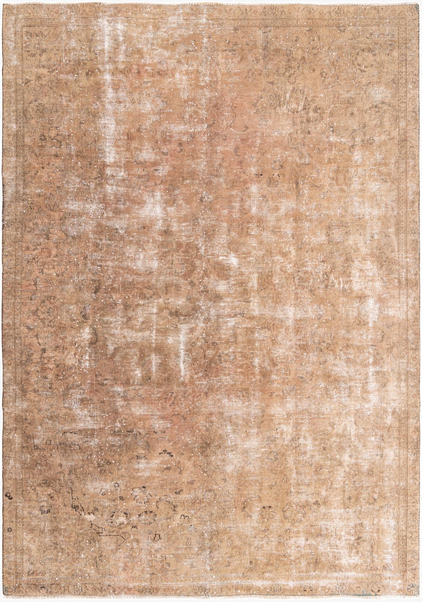  7' 6 x 10' 8  Hand Knotted Ultra Vintage Persian Wool Rug