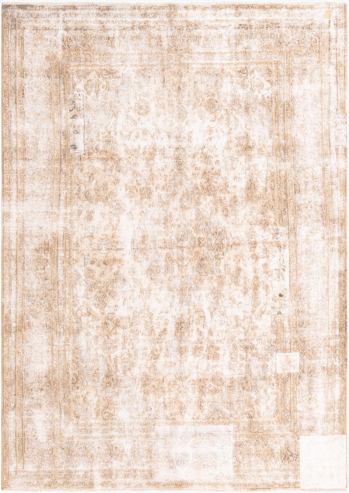  7' 10 x 11' 7  Hand Knotted Ultra Vintage Persian Wool Rug