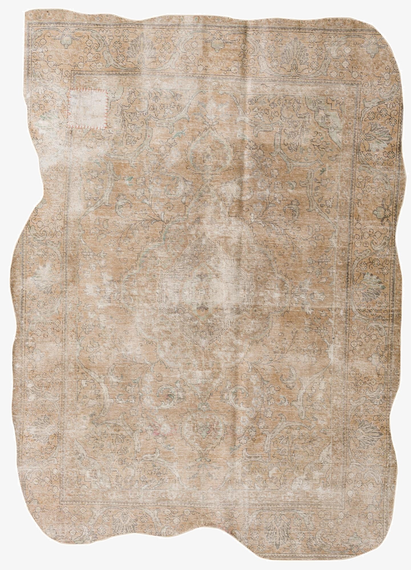  6' 5 x 8' 10  Hand Knotted Ultra Vintage Persian Wool Rug