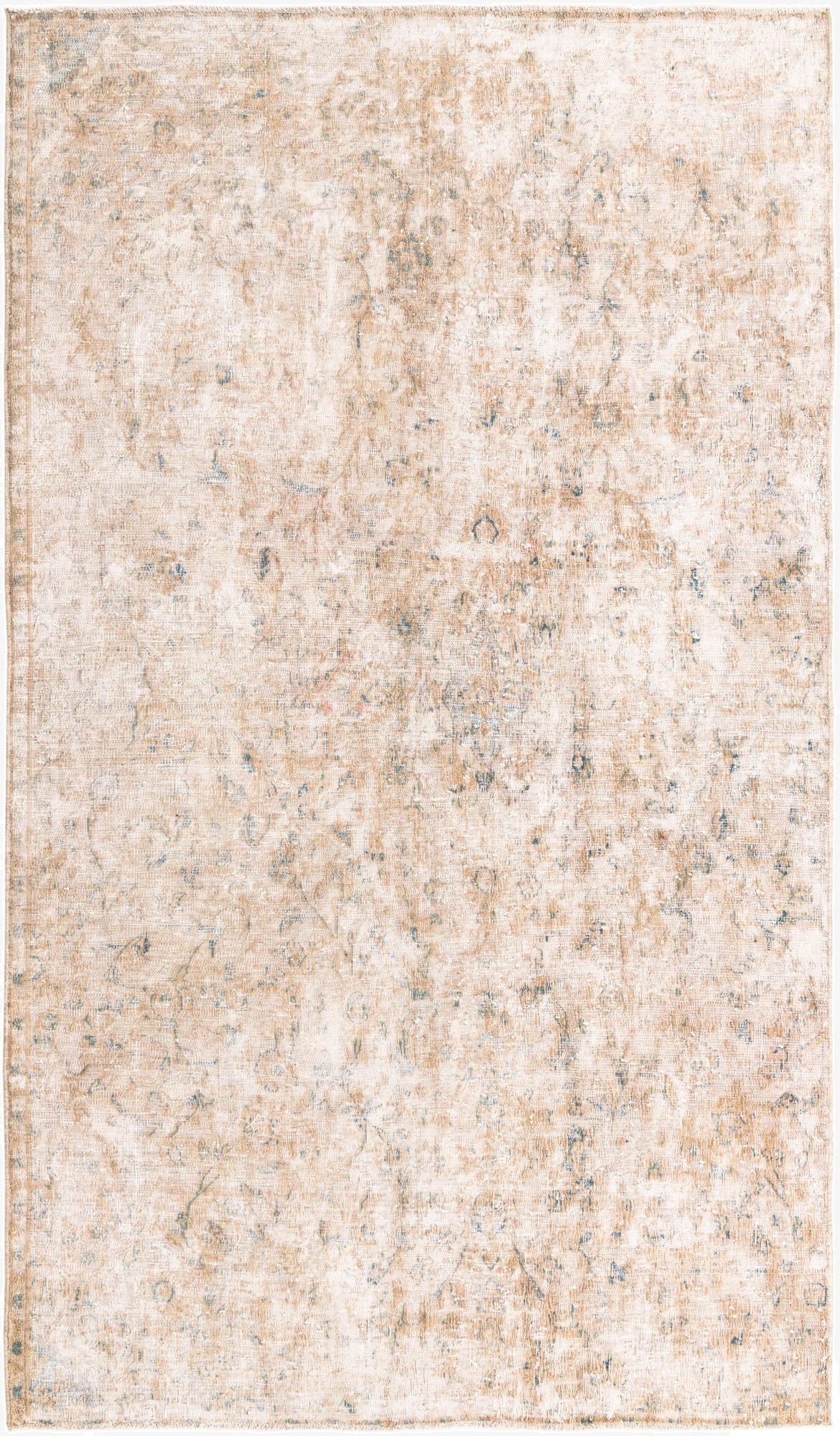  5' 5 x 9' 6  Hand Knotted Ultra Vintage Persian Wool Rug