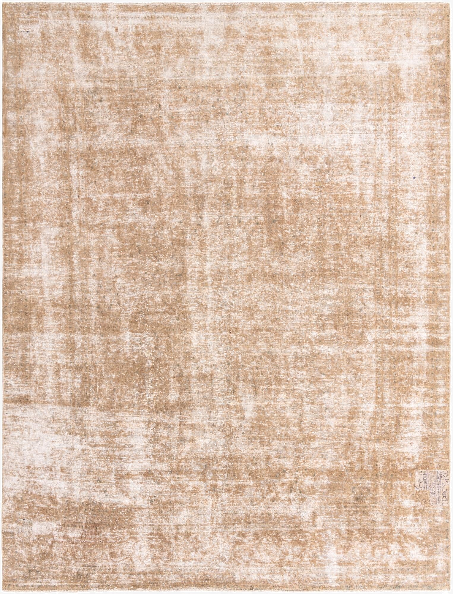  9' 5 x 12' 7  Hand Knotted Ultra Vintage Persian Wool Rug