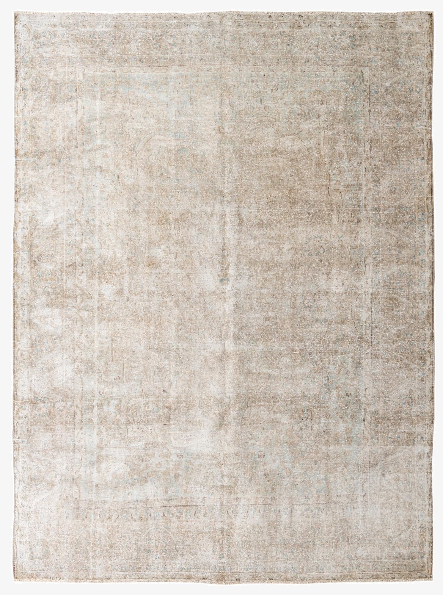  9' 9 x 12' 10  Hand Knotted Ultra Vintage Persian Wool Rug