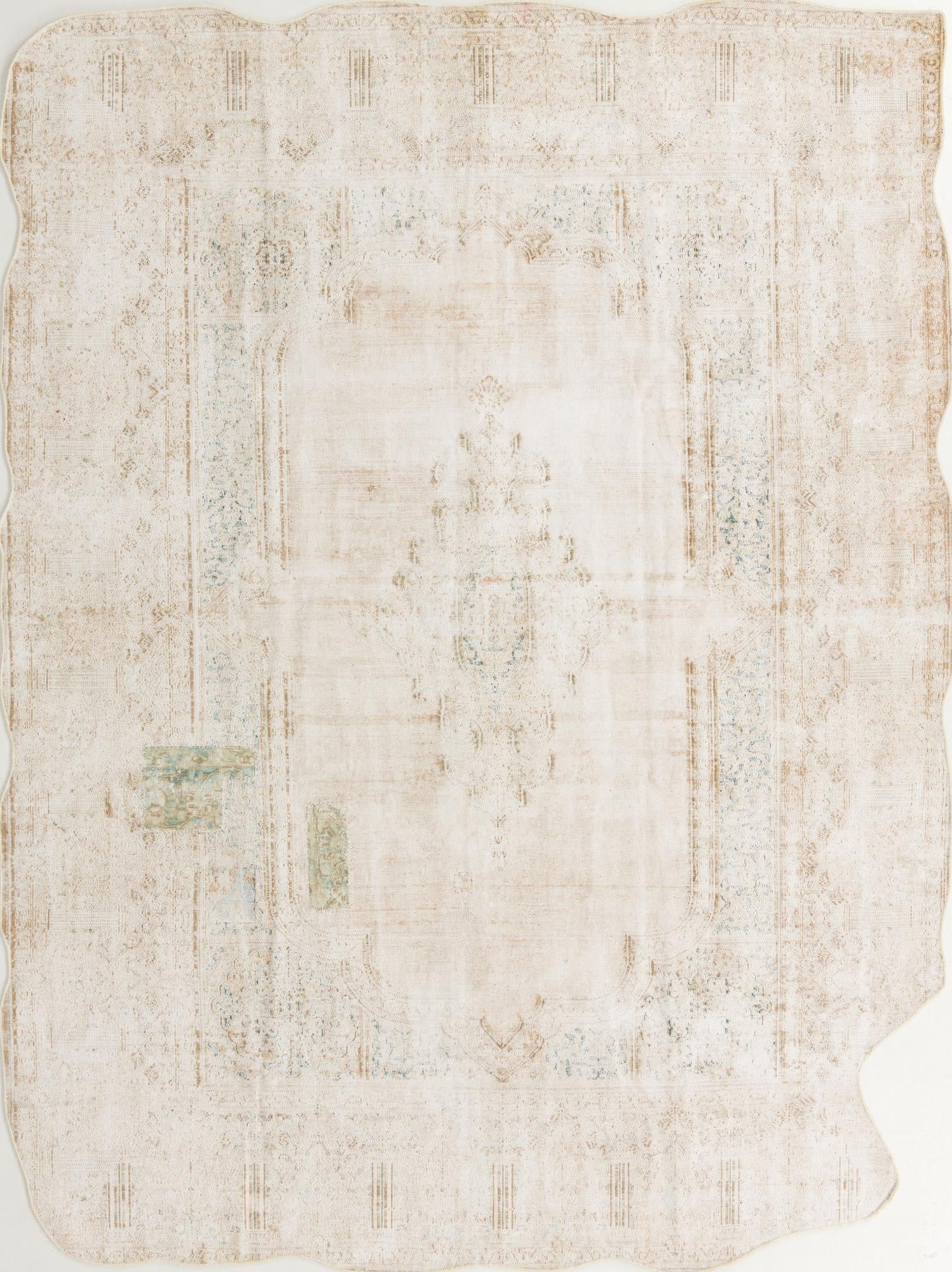  9' 4 x 12' 6  Hand Knotted Ultra Vintage Persian Wool Rug