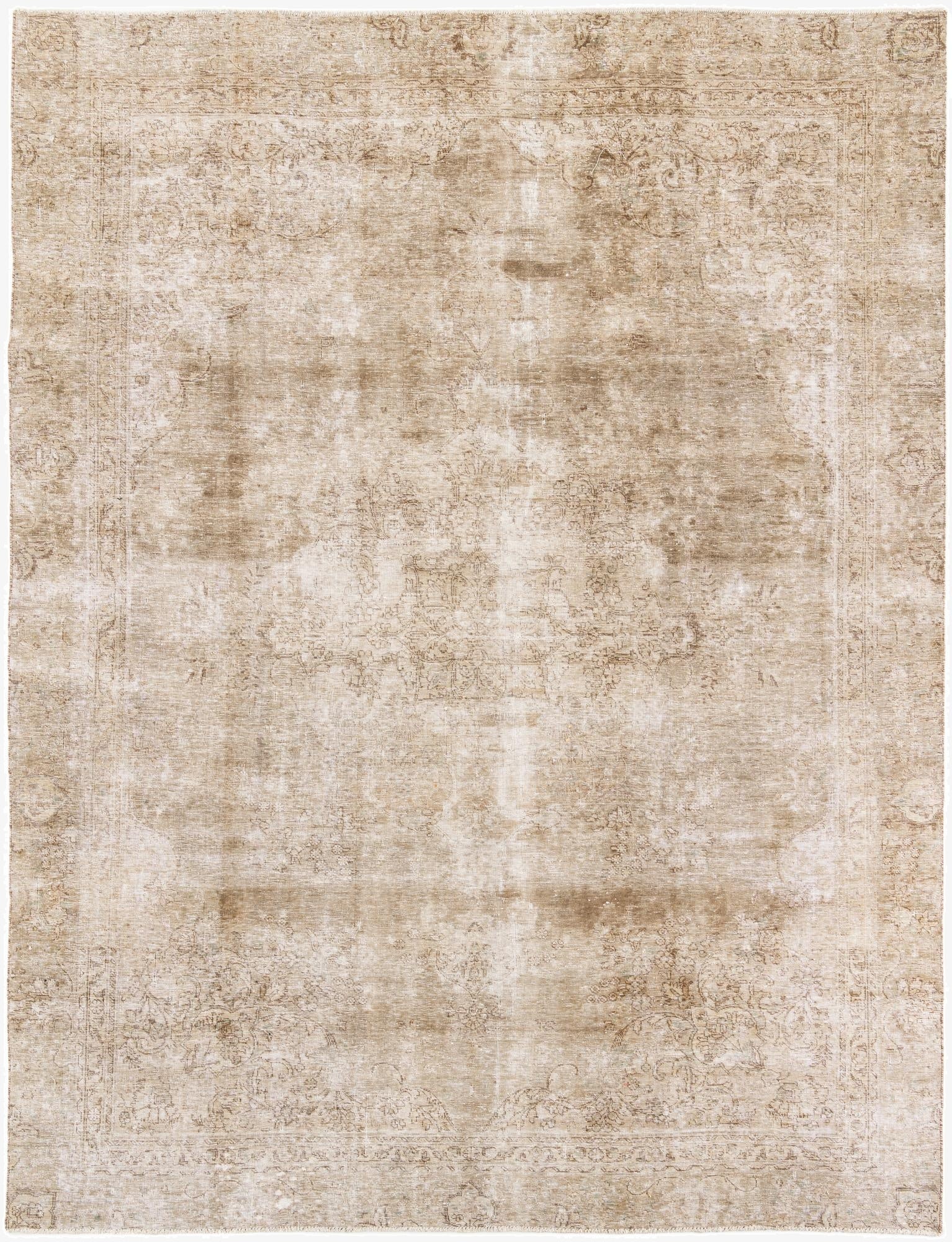  8' 7 x 11' 5  Hand Knotted Ultra Vintage Persian Wool Rug