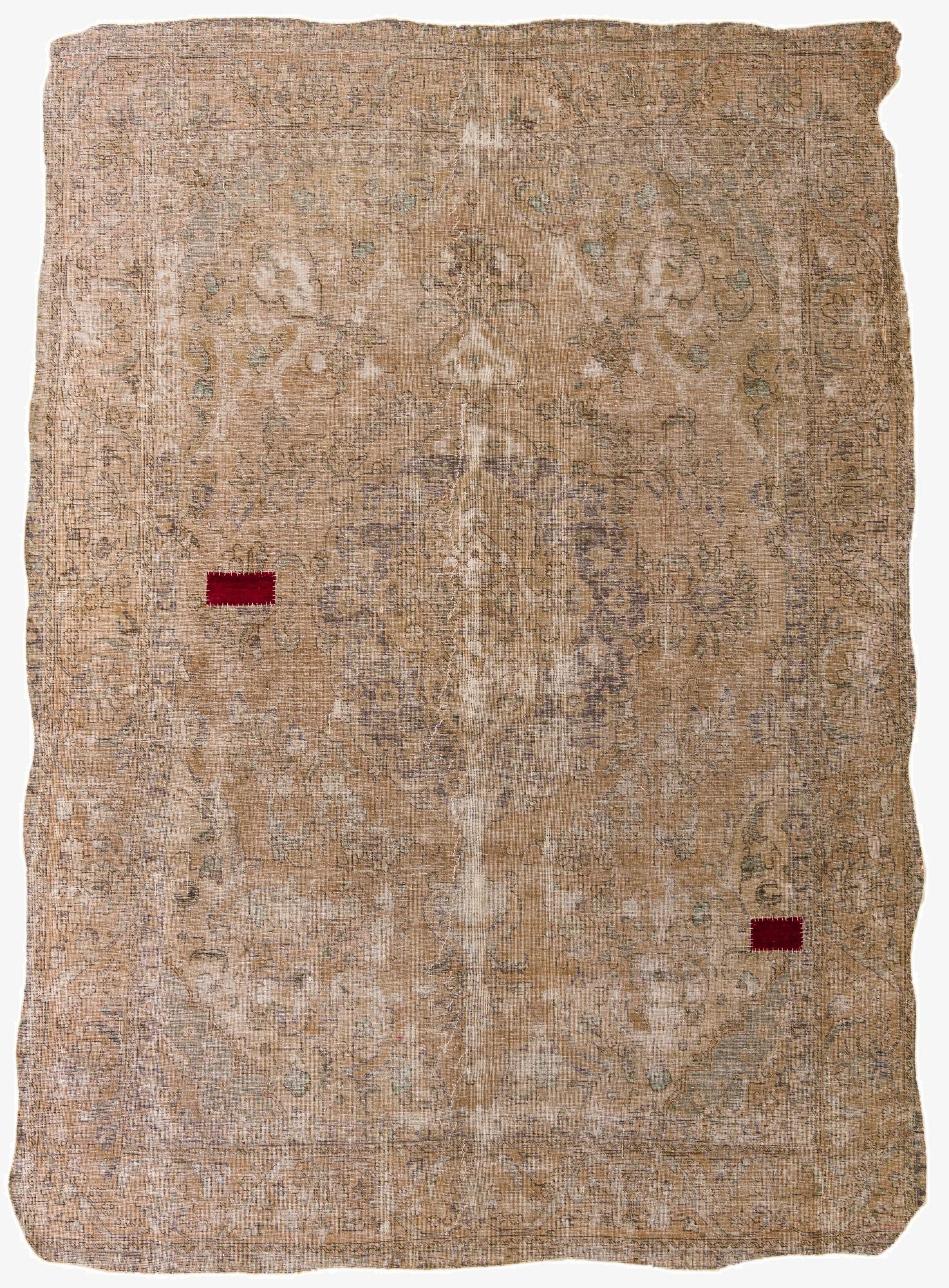  9' x 12' 5  Hand Knotted Ultra Vintage Persian Wool Rug