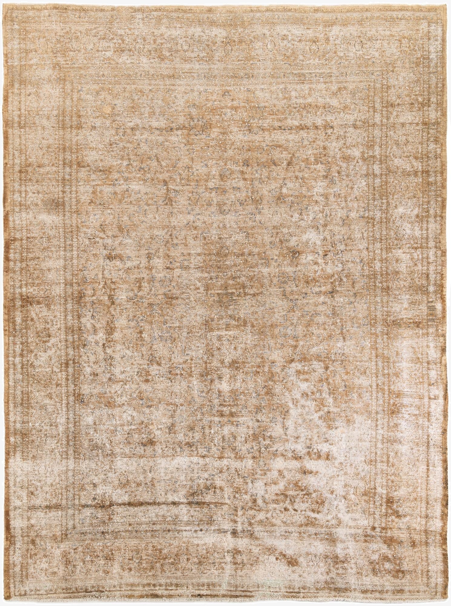  9' 6 x 12' 8  Hand Knotted Ultra Vintage Persian Wool Rug