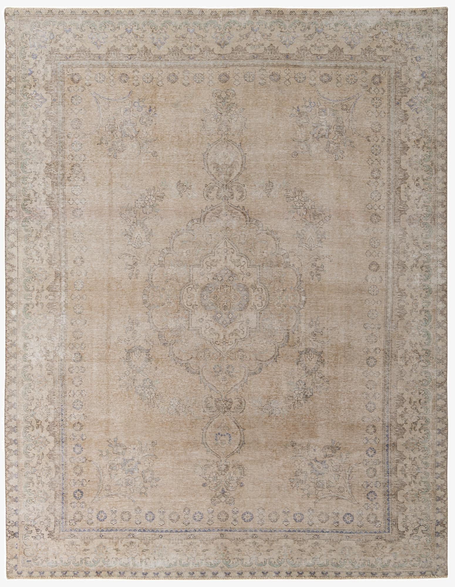  9' 8 x 12' 8  Hand Knotted Ultra Vintage Persian Wool Rug