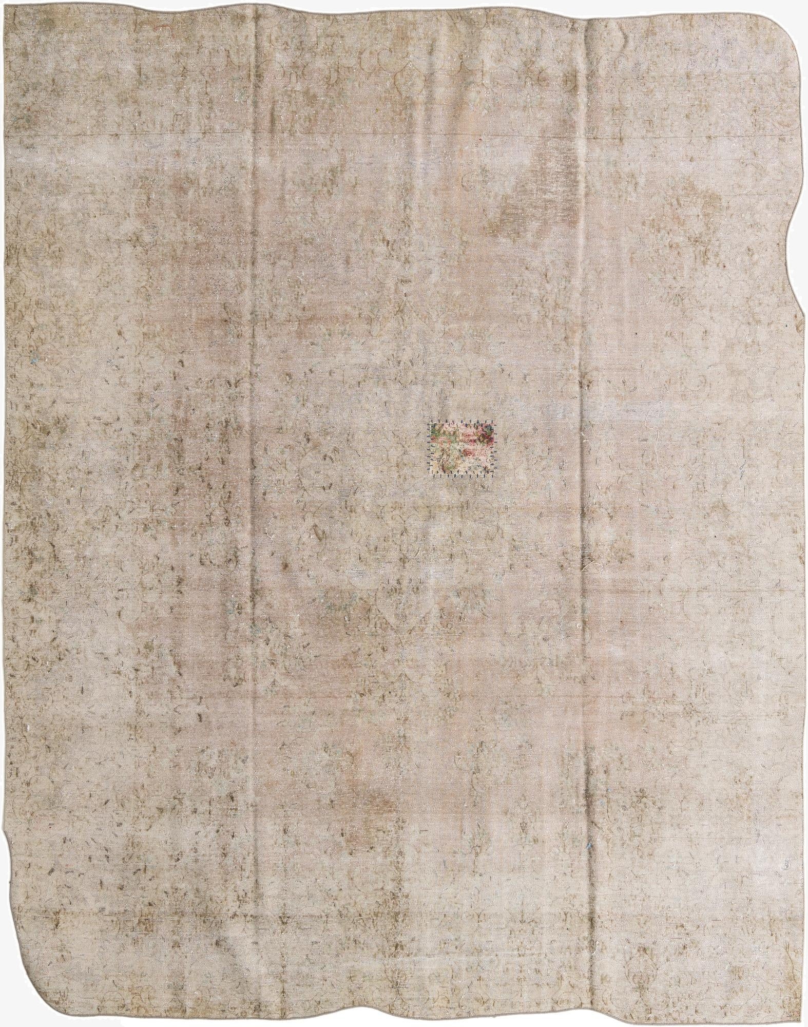  9' x 11' 2  Hand Knotted Ultra Vintage Persian Wool Rug