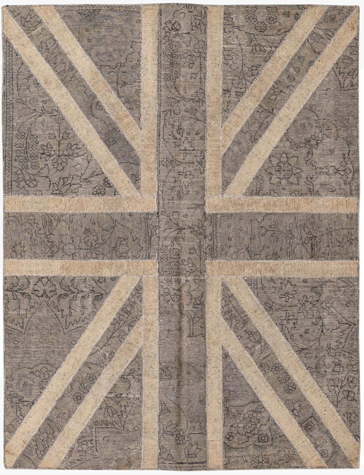  5' x 6' 6  Hand Knotted Ultra Vintage Persian Wool Rug