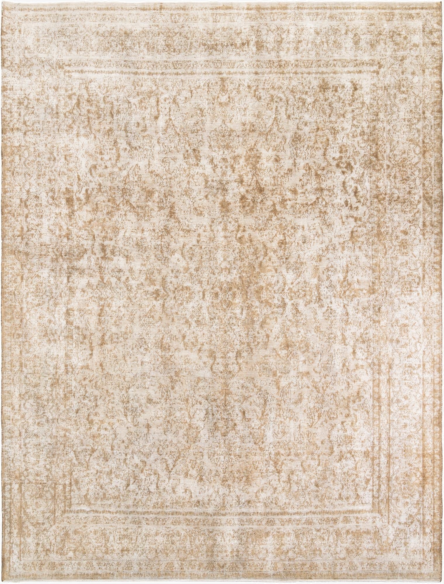  9' 5 x 12' 3  Hand Knotted Ultra Vintage Persian Wool Rug