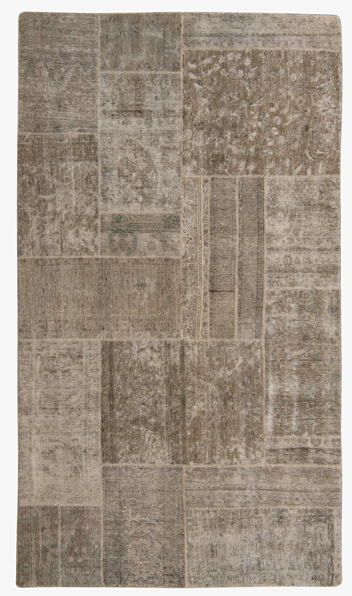  5' 2 x 9'  Hand Knotted Ultra Vintage Persian Wool Rug