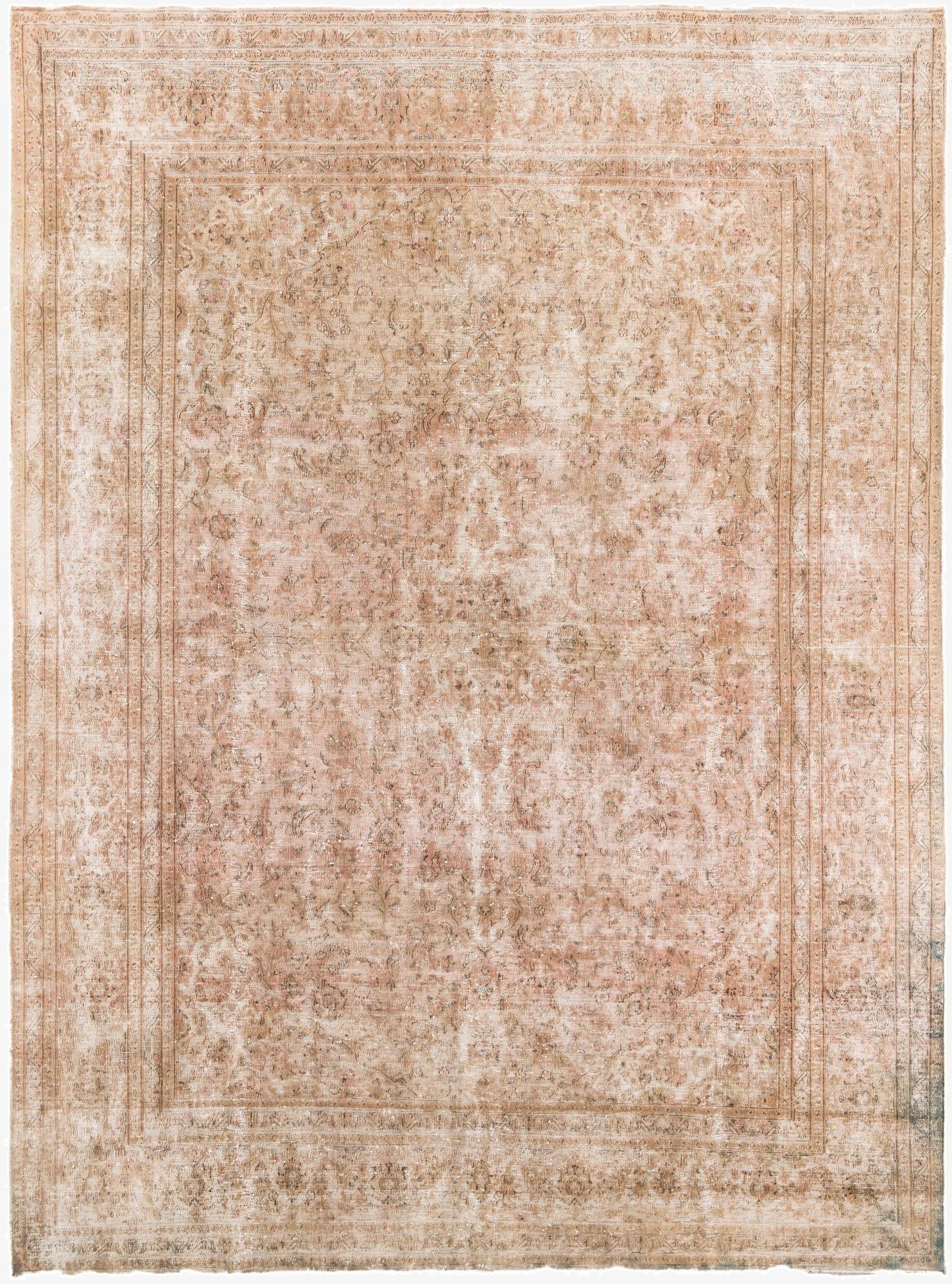  9' 5 x 12' 9  Hand Knotted Ultra Vintage Persian Wool Rug