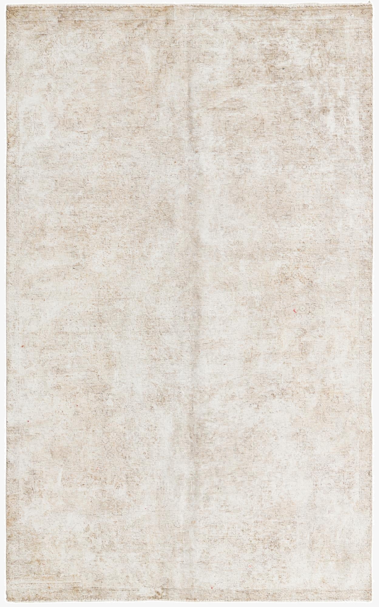  4' 9 x 7' 10  Hand Knotted Ultra Vintage Persian Wool Rug