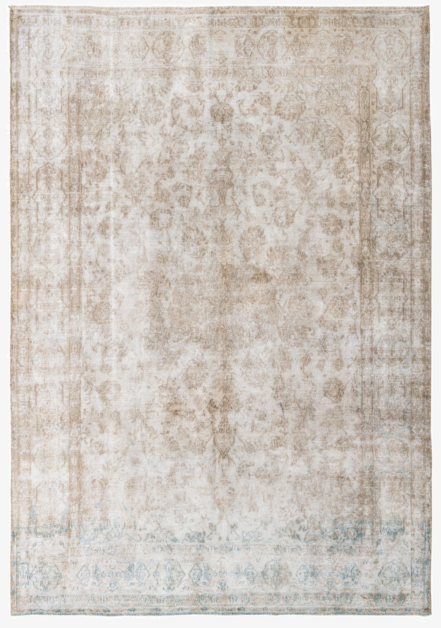  7' x 10'  Hand Knotted Ultra Vintage Persian Wool Rug