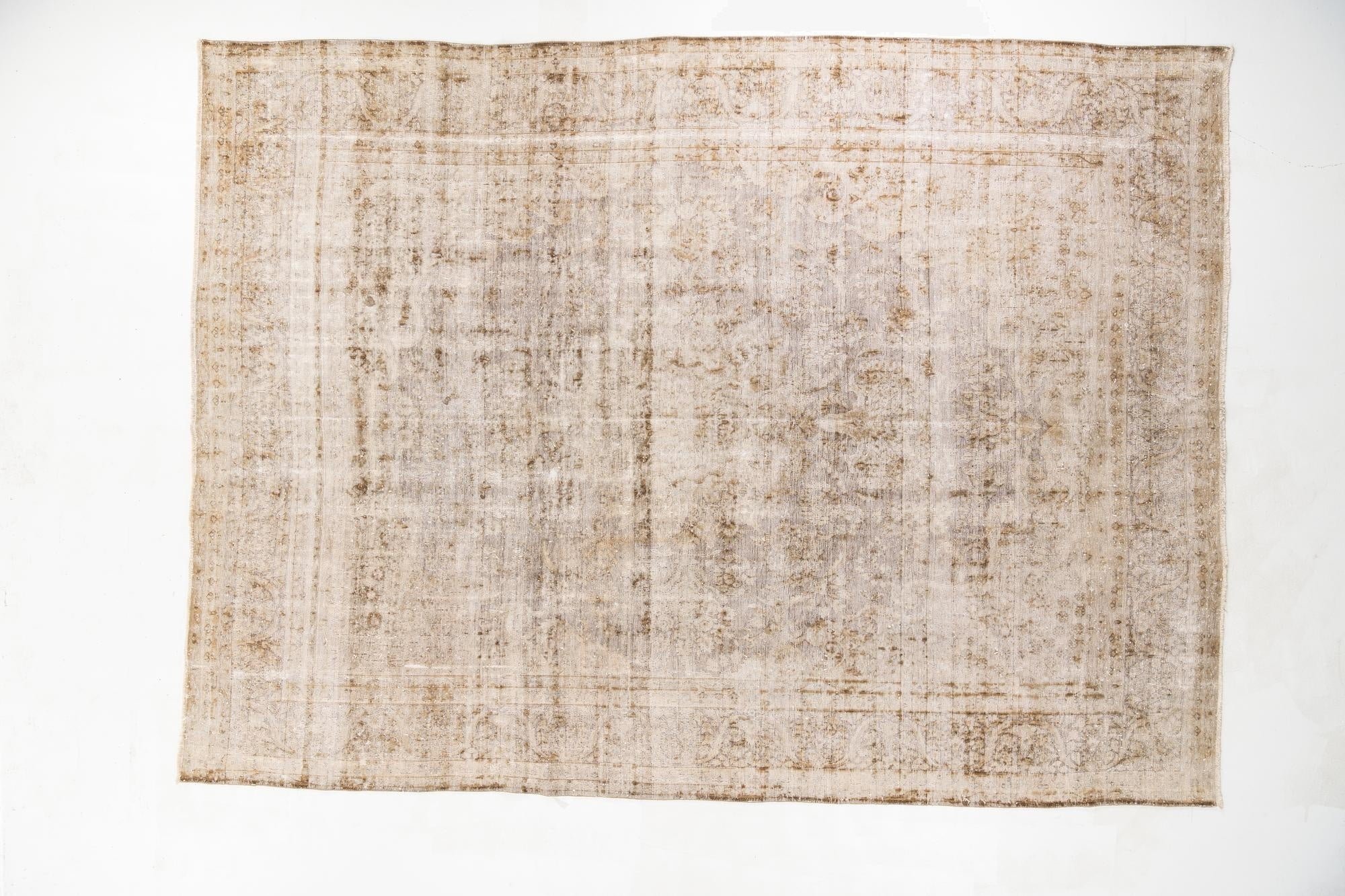  9' 5 x 12' 9  Hand Knotted Ultra Vintage Wool Rug