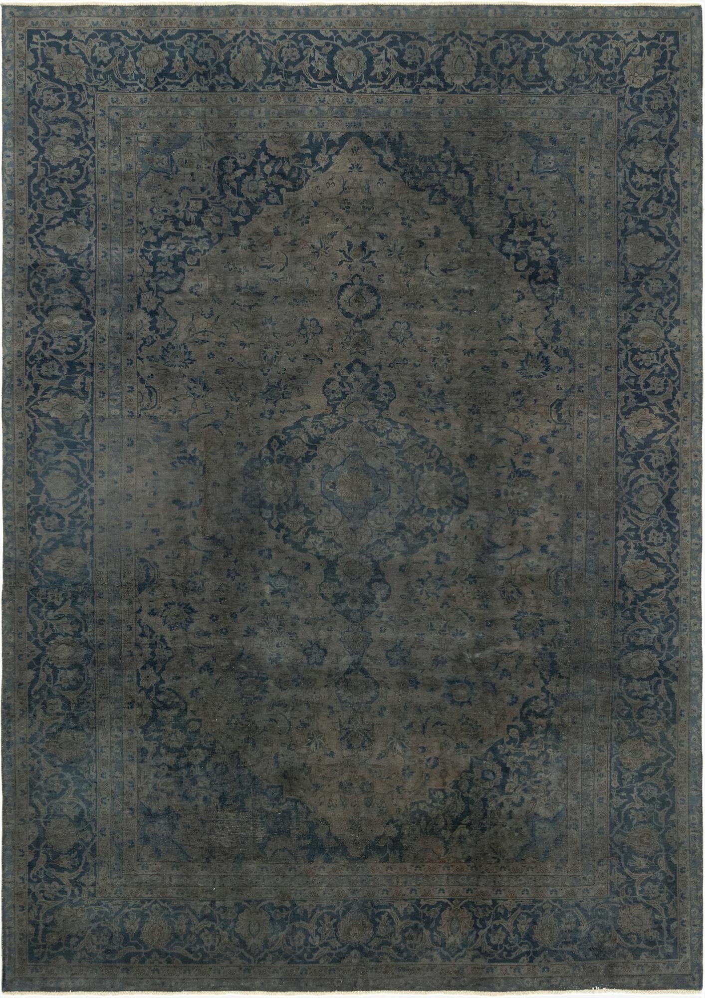  7' 9 x 10' 10  Hand Knotted Ultra Vintage Persian Wool Rug