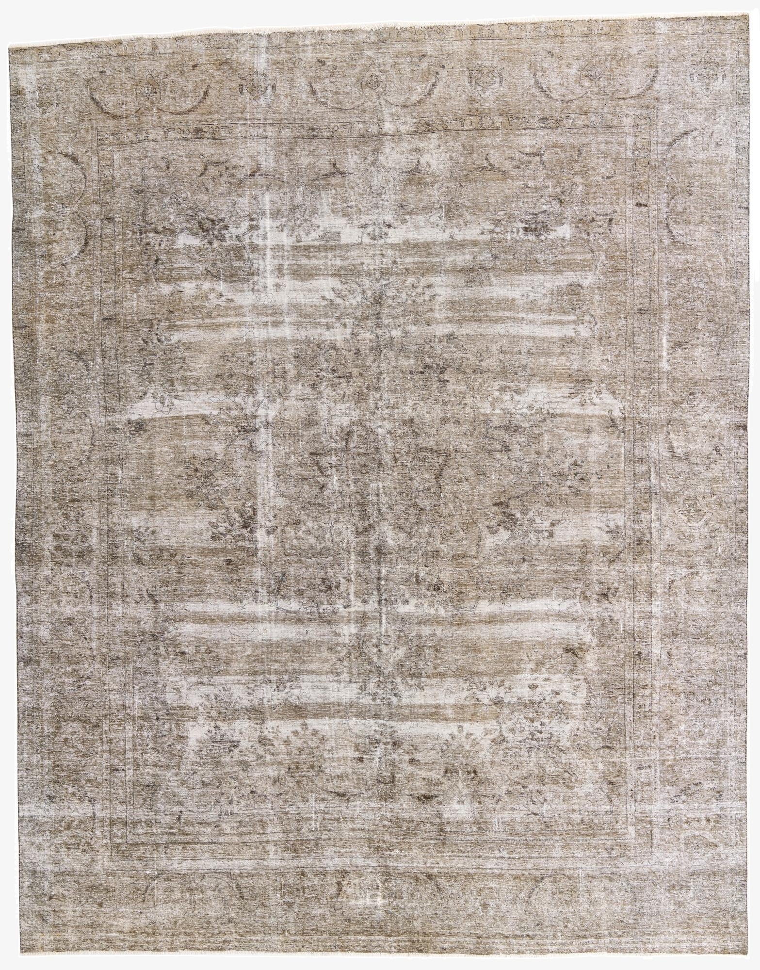  9' 6 x 12'  Hand Knotted Ultra Vintage Persian Wool Rug