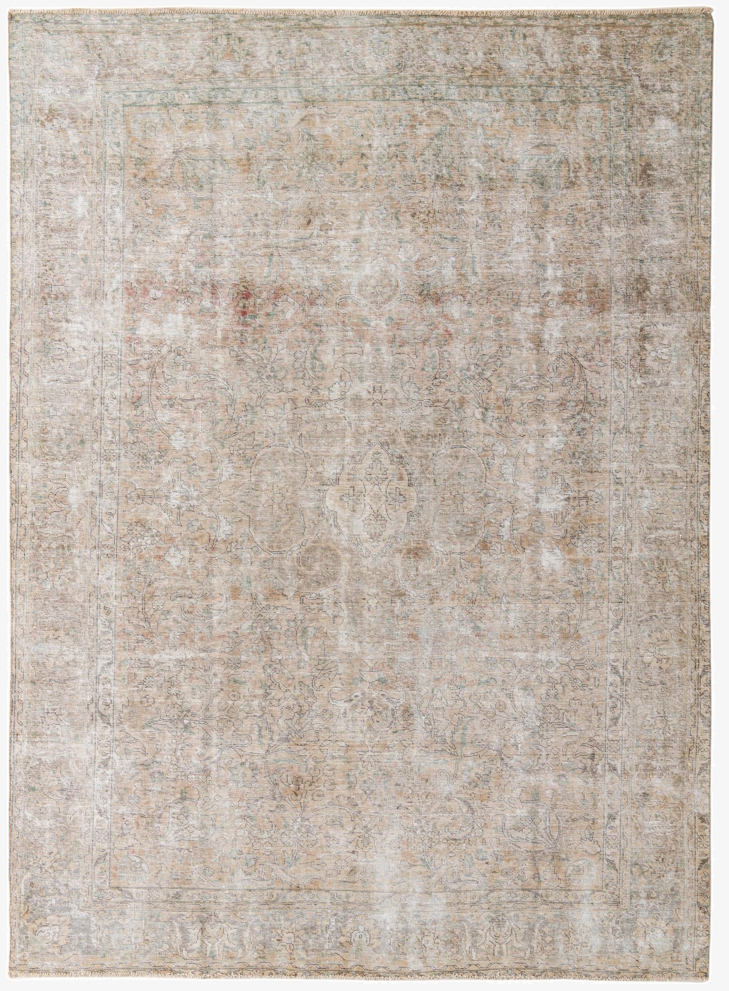  8' x 10' 10  Hand Knotted Ultra Vintage Persian Wool Rug