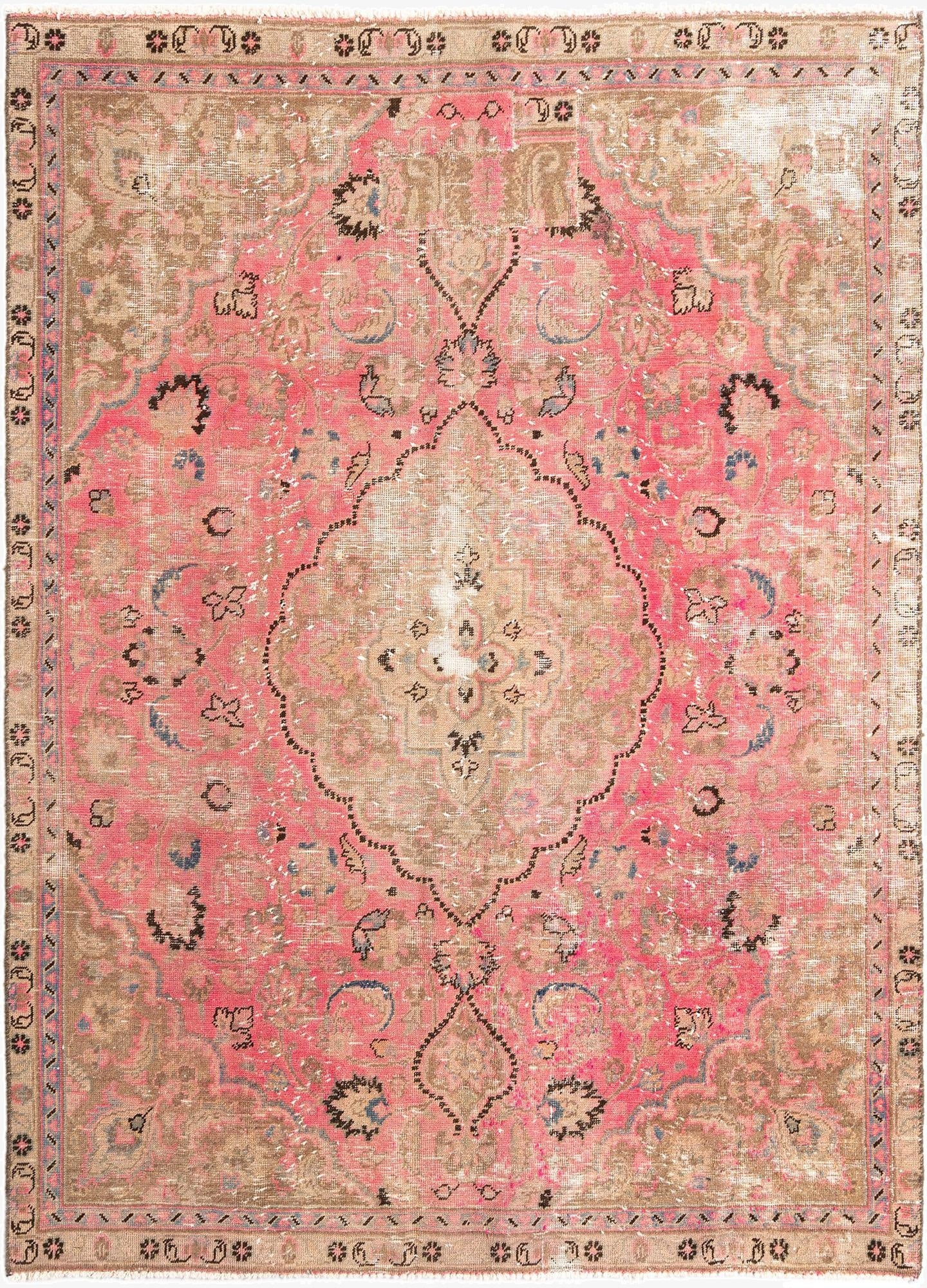  6' 1 x 8' 5 Vintage Wool Rug