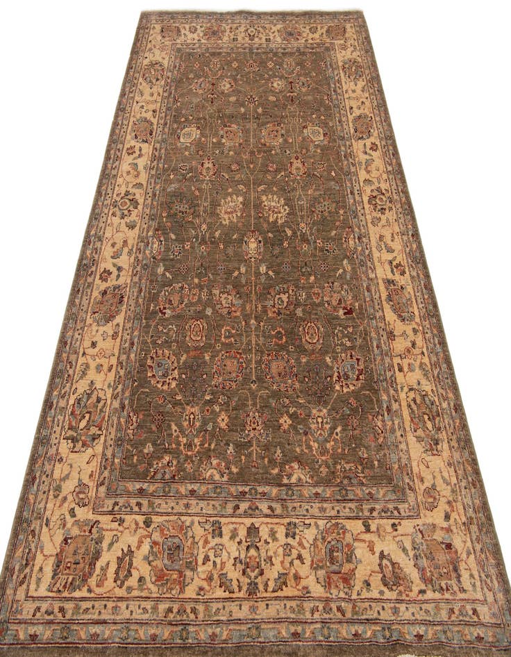 Detail image of  6' x 9'  Hand Knotted Ziegler Wool Rug