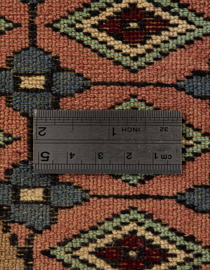 Detail image of  4' x 4' 1  Hand Knotted Bokhara Oriental Wool Round Rug