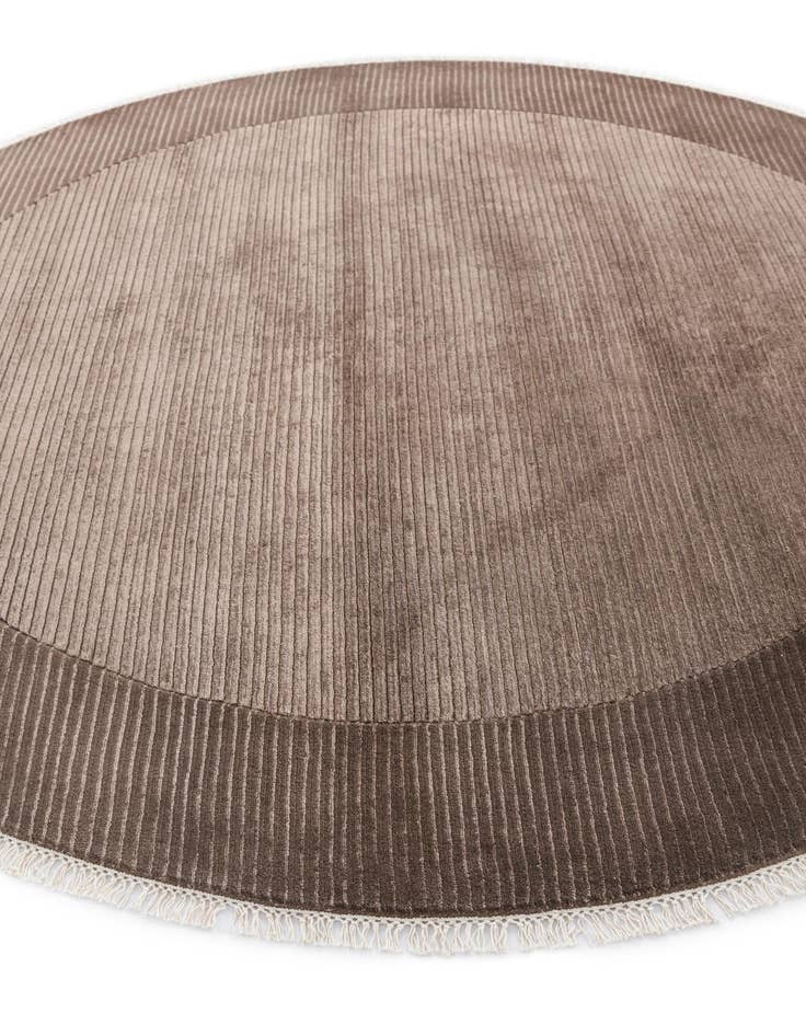 Detail image of  6' 5 x 6' 5  Hand Knotted Darya Wool Round Rug