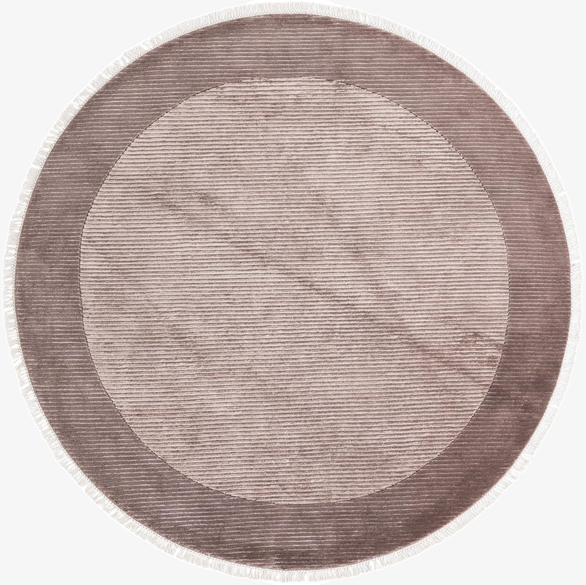  6' 7 x 6' 7  Hand Knotted Darya Wool Round Rug