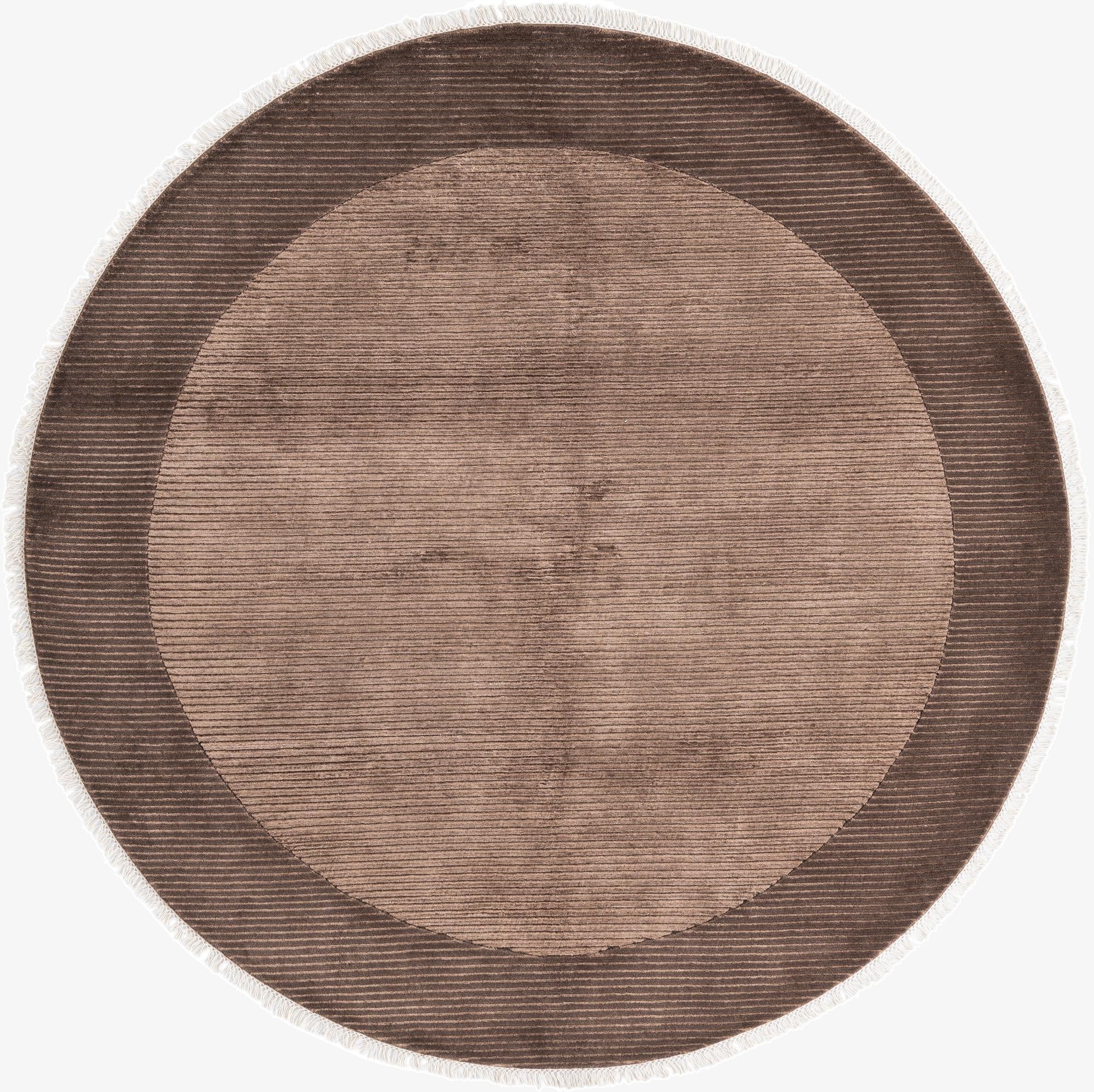 6' 6 x 6' 6  Hand Knotted Darya Wool Round Rug