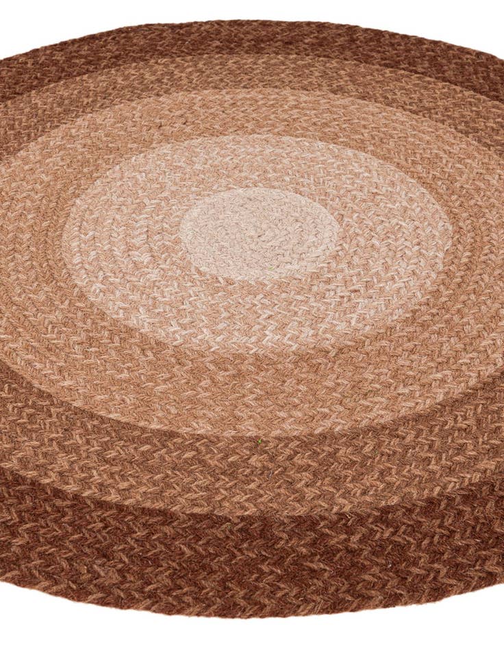 Detail image of  3' 2 x 3' 2  Hand Hand Braided Wool Round Rug