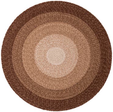  3' 2 x 3' 2  Hand Hand Braided Wool Round Rug