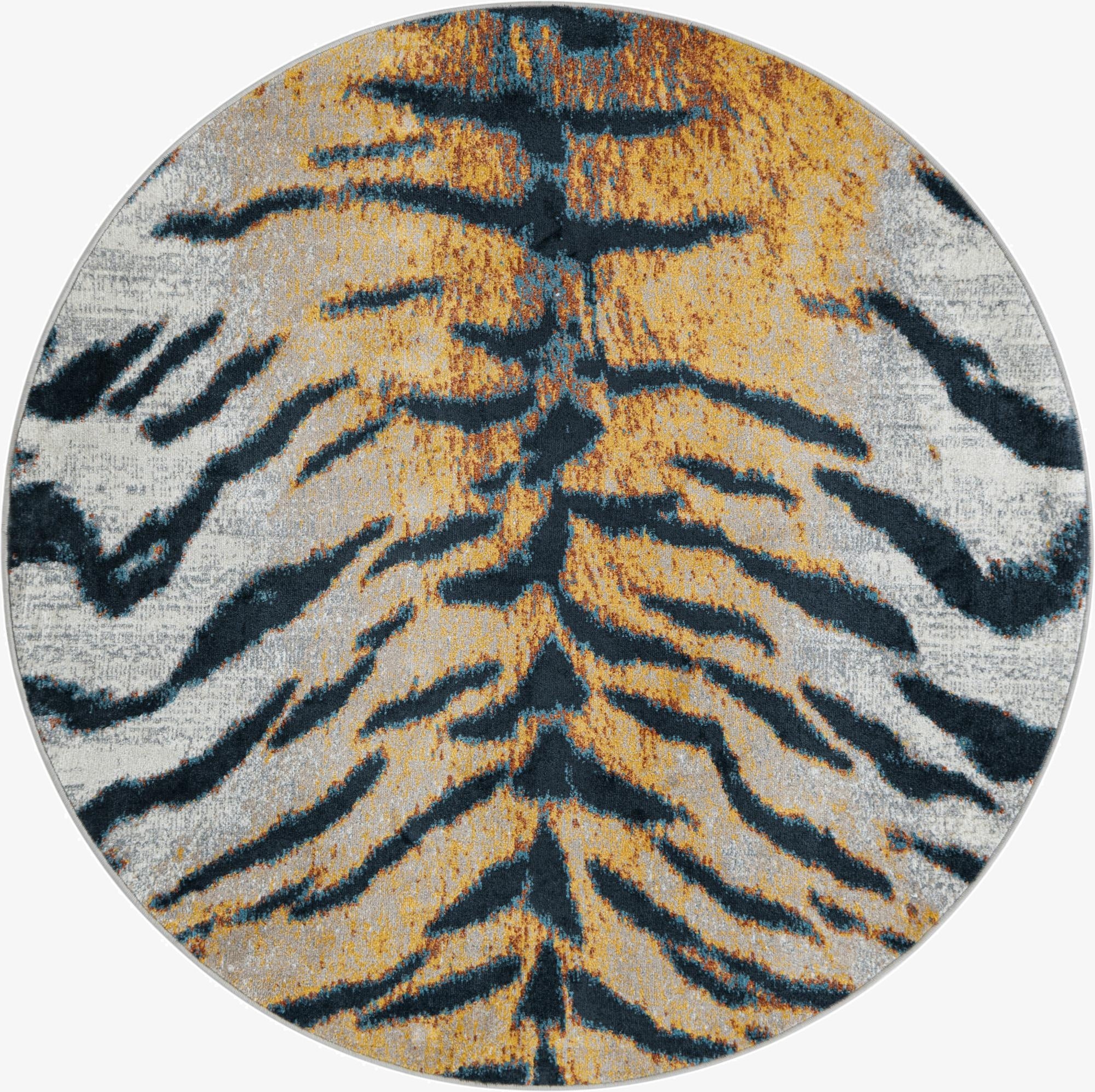  5' 3 x 5' 3 Kamala Washable Round Rug