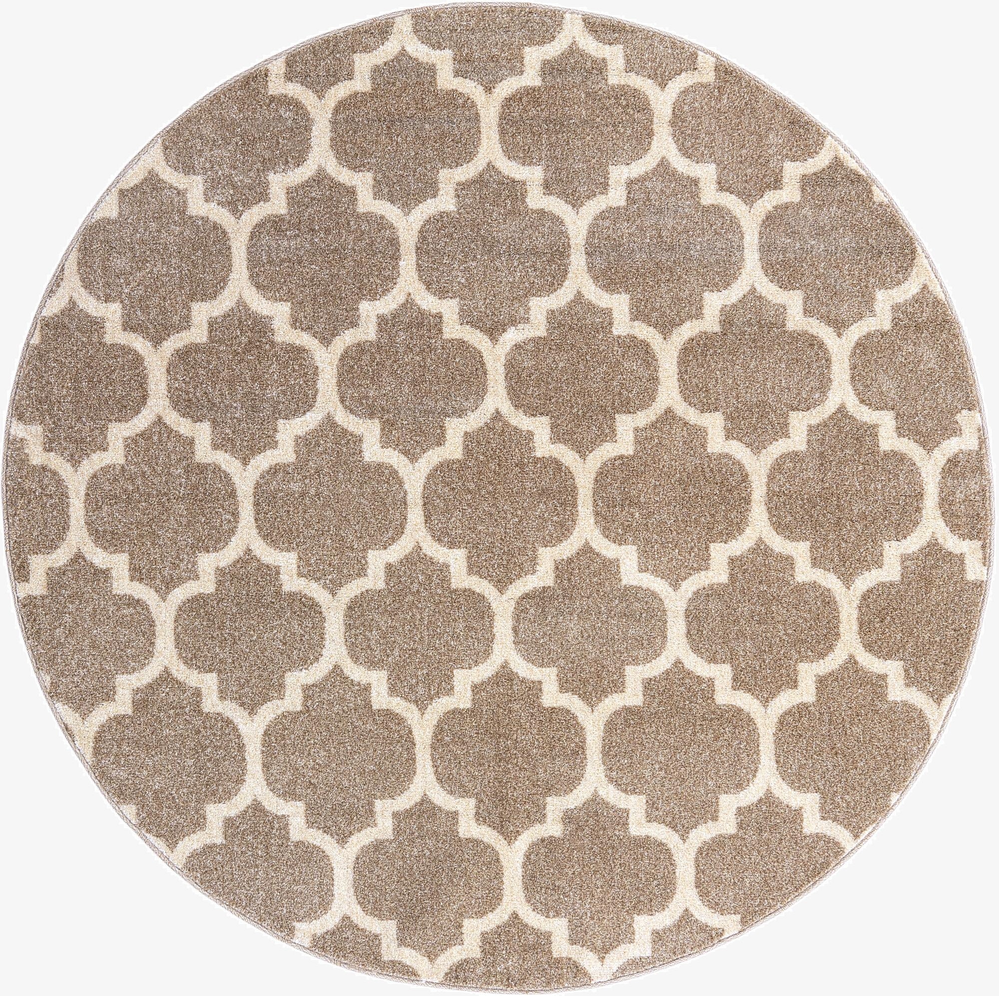  6' x 6' Lattice Round Rug