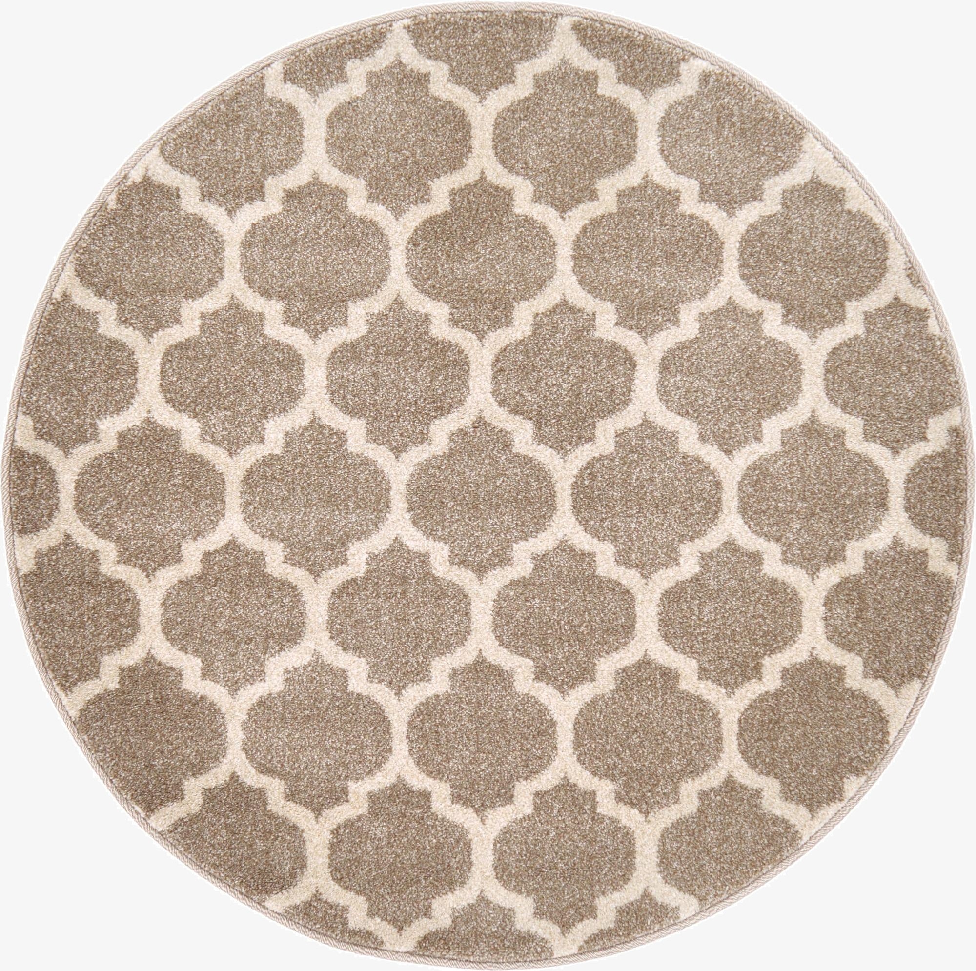  3' x 3' Lattice Round Rug