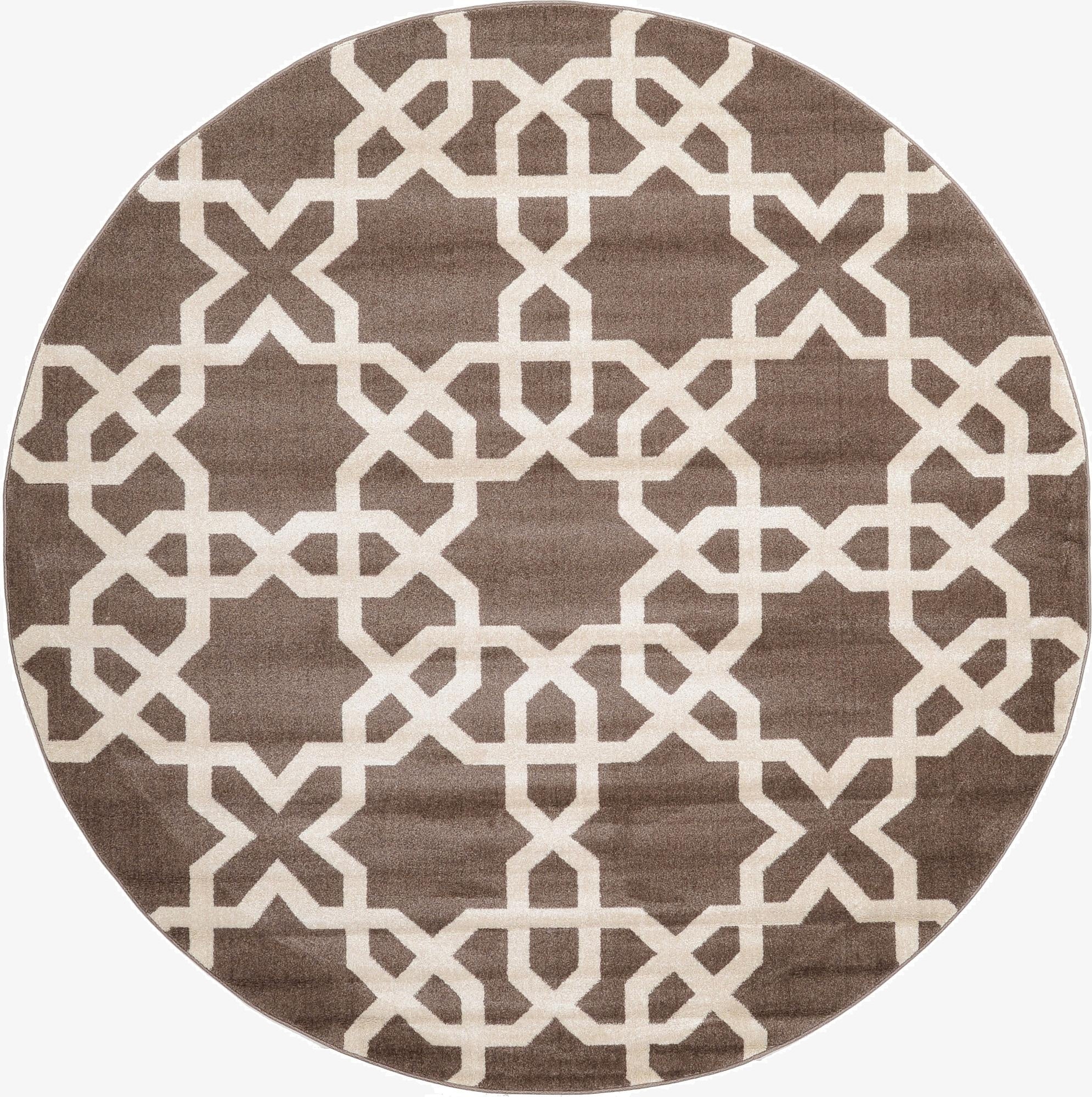  8' x 8' Lattice Round Rug