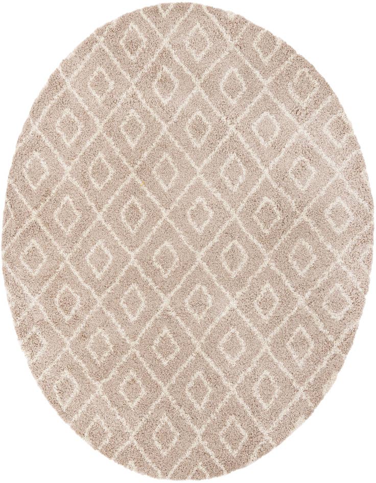 Detail image of  10' x 10' Lattice Shag Round Rug