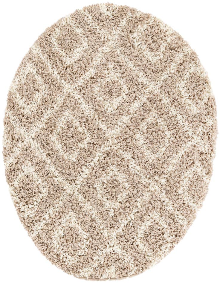 Detail image of  3' 3 x 3' 3 Lattice Shag Round Rug