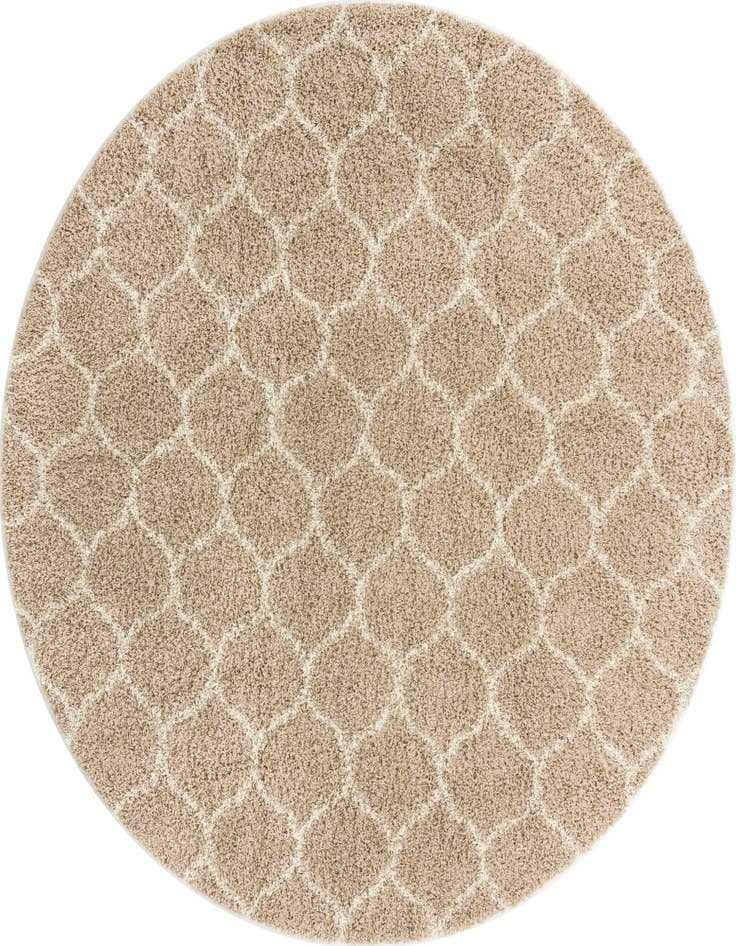 Detail image of  10' x 10' Lattice Shag Round Rug